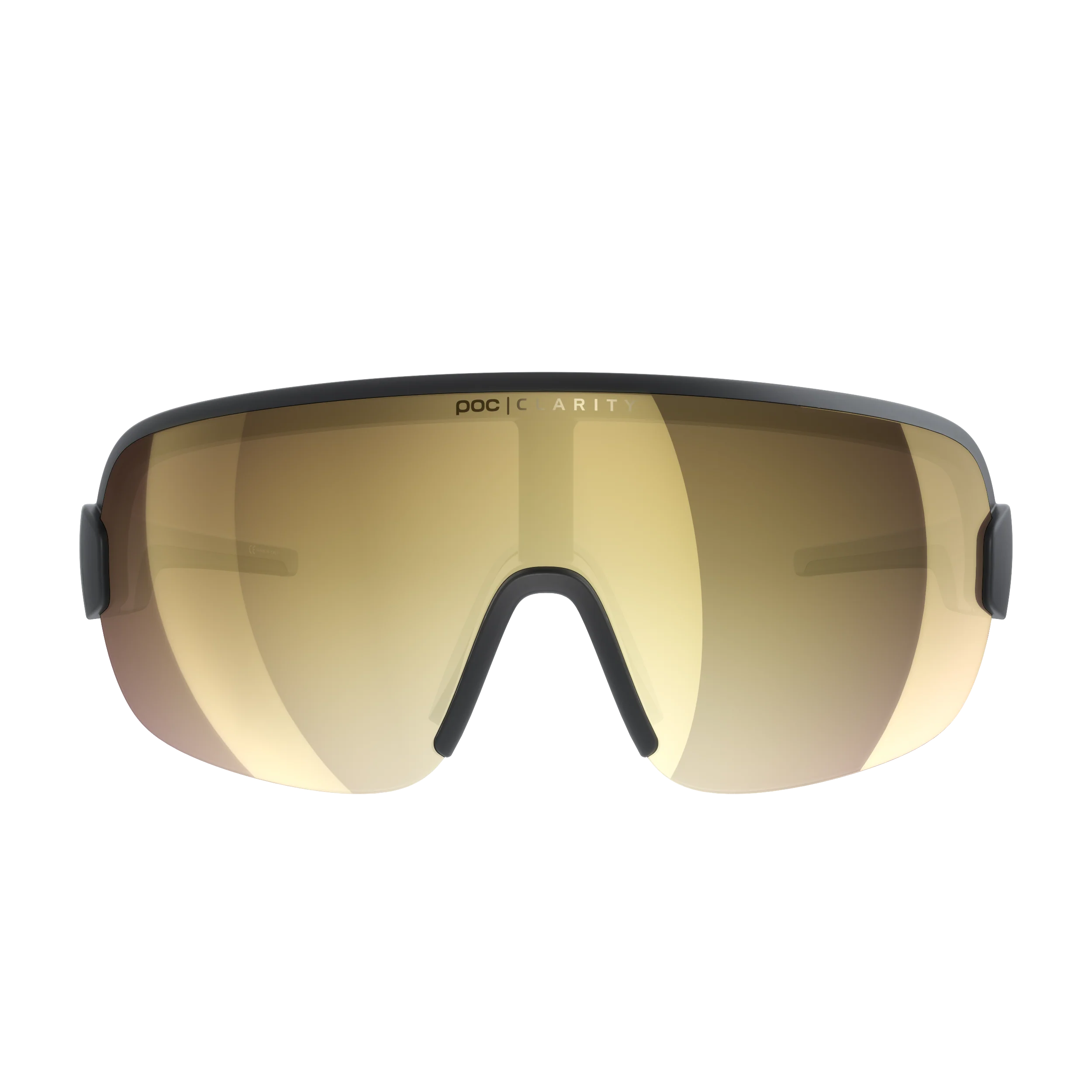 Lunettes POC AIM Noir Verre Clarity Road Partly Sunny Gold - Image 2