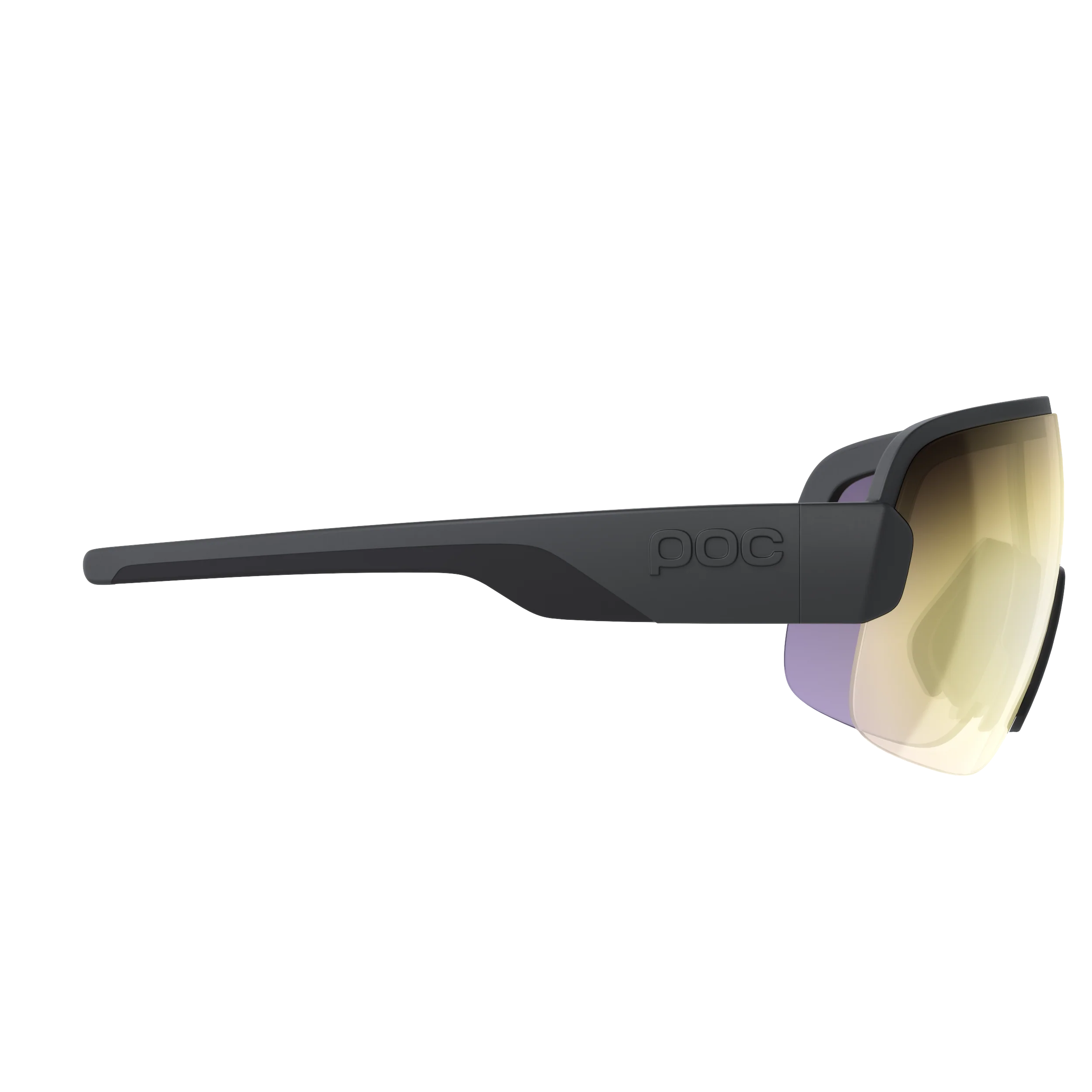 Lunettes POC AIM Noir Verre Clarity Road Partly Sunny Gold - Image 3