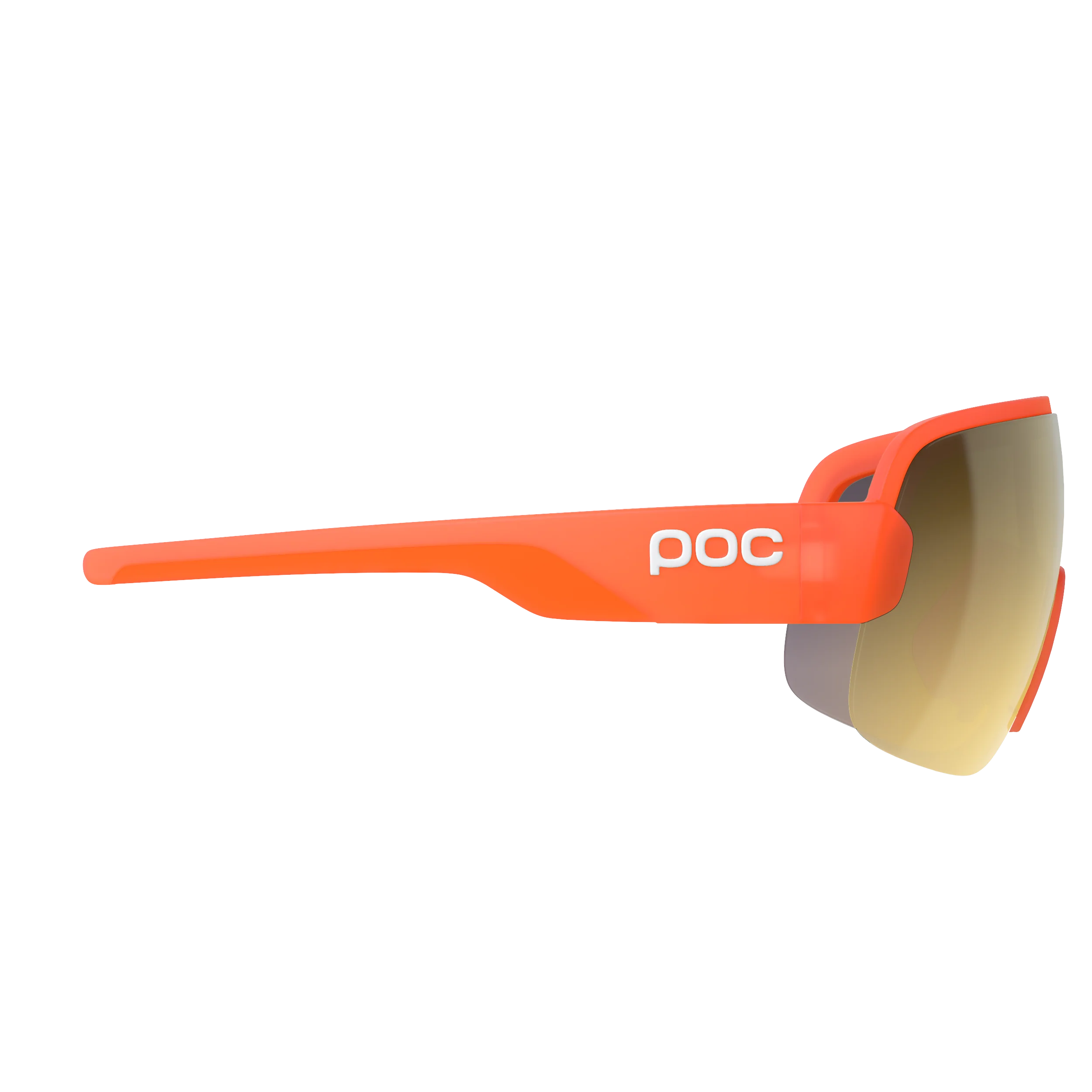 Lunettes POC AIM Orange Fluo Translucide Verre Clarity Road Partly Sunny Gold - Image 3