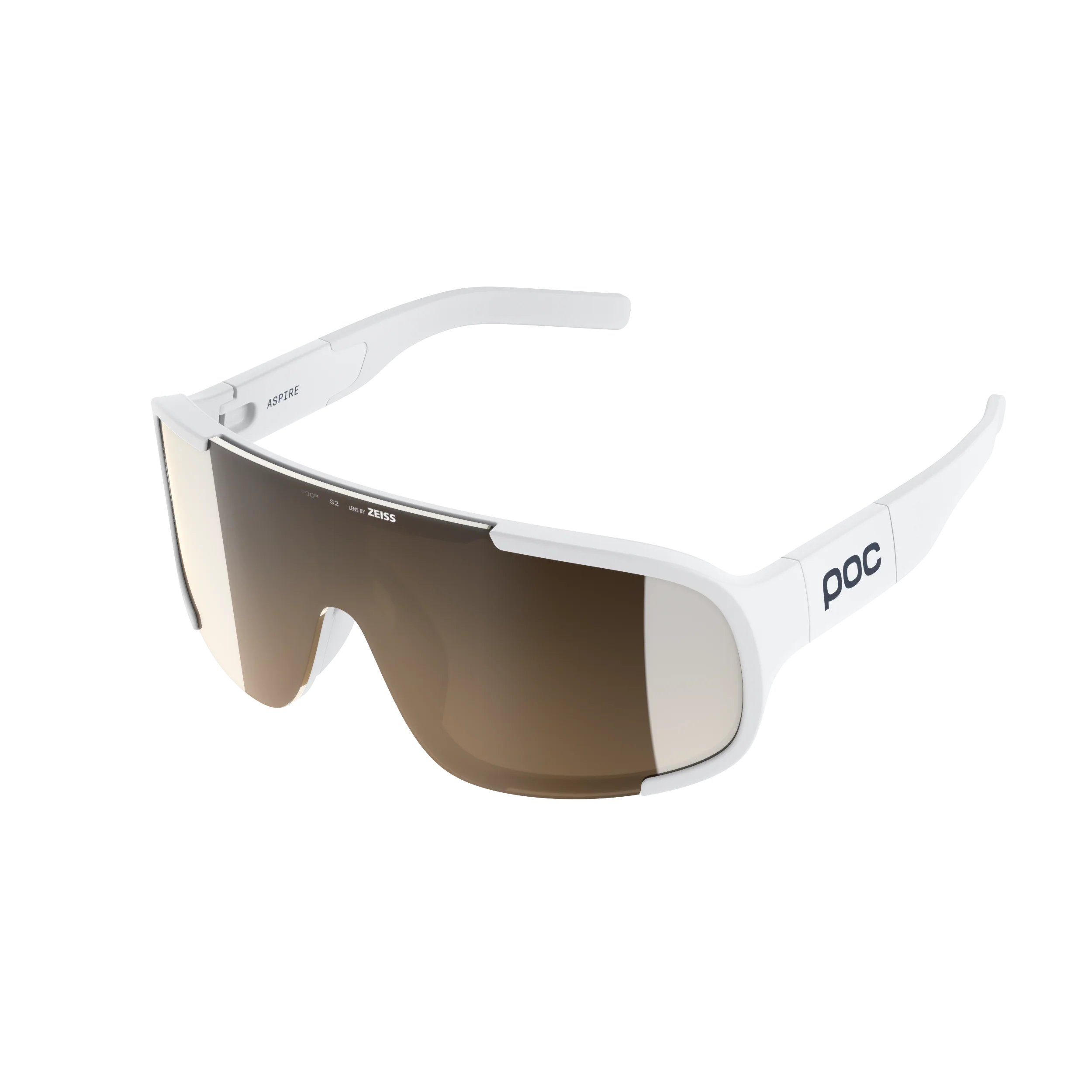 Lunettes POC ASPIRE WF Blanc Verre Clarity Trail Partly Sunny Silver