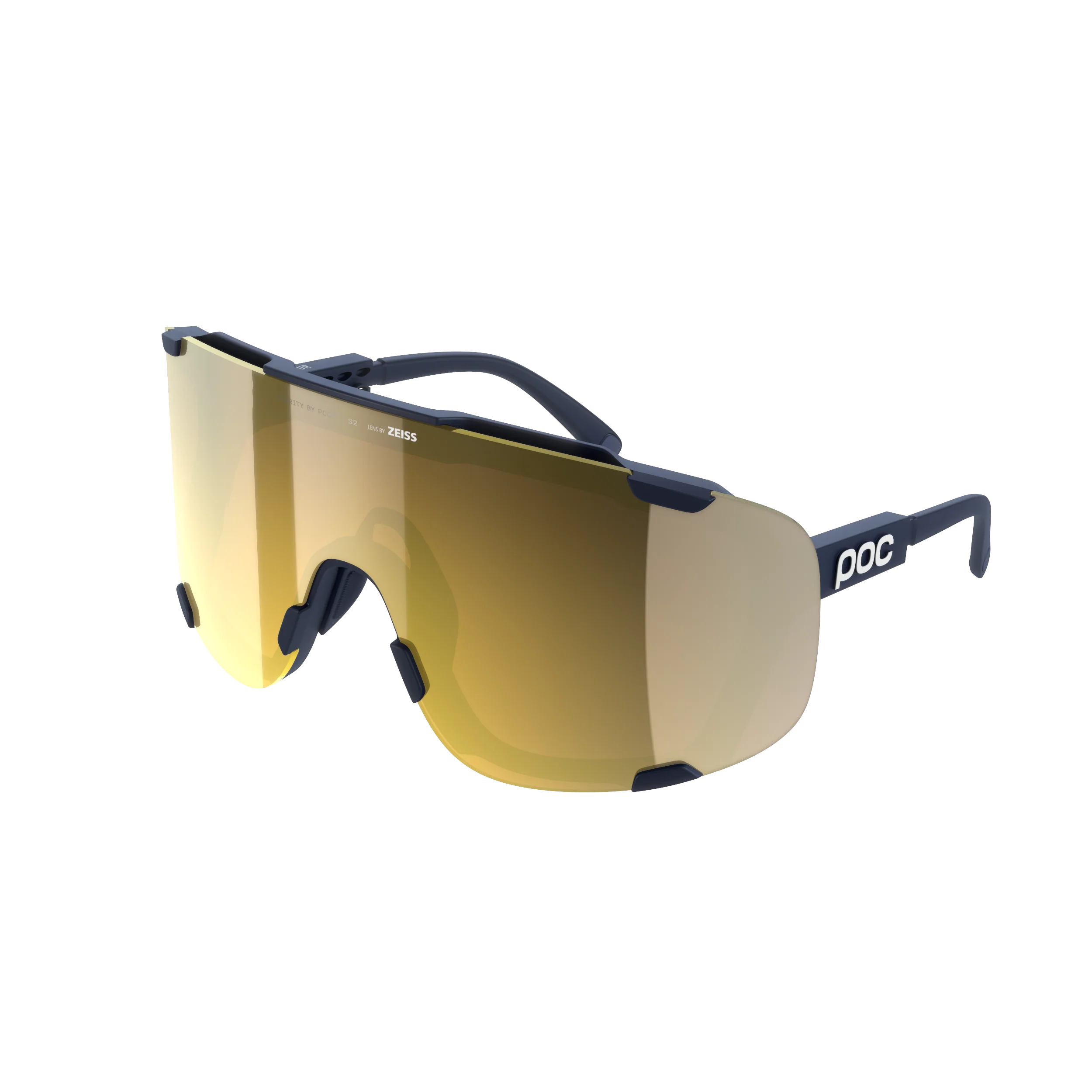 Lunettes POC DEVOUR + Marine Verre Clarity Road Partly Sunny Gold