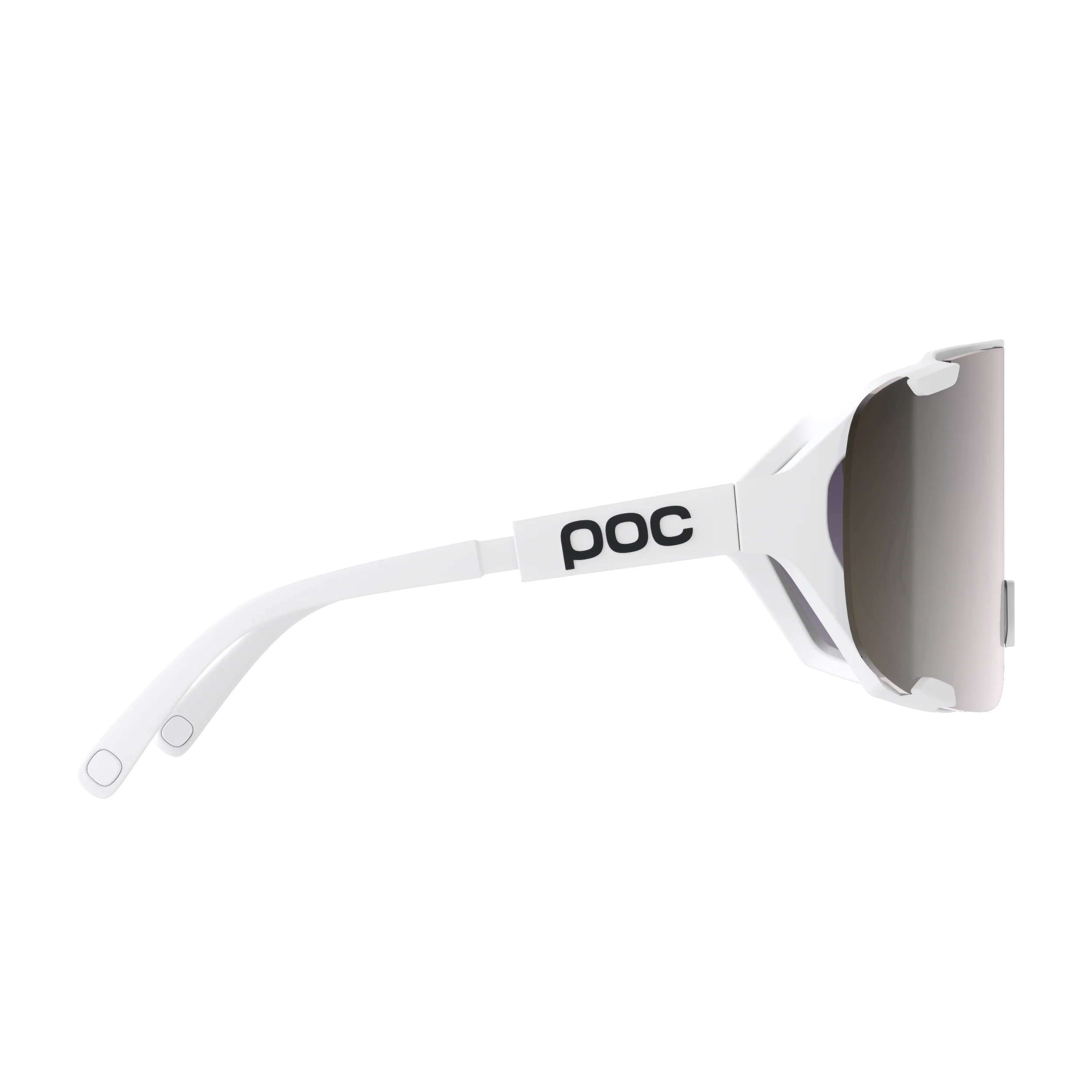 Lunettes POC DEVOUR MID Blanc Verre Clarity Road Sunny Silver - Image 3