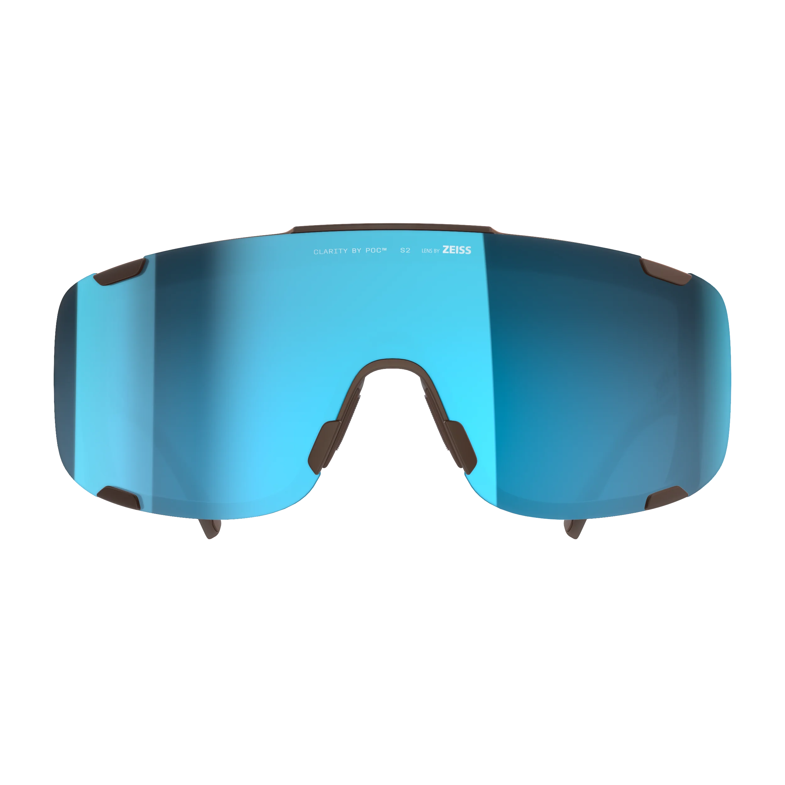 Lunettes POC DEVOUR MID Marron Verre Clarity Universal Sunny Turquoise - Image 2