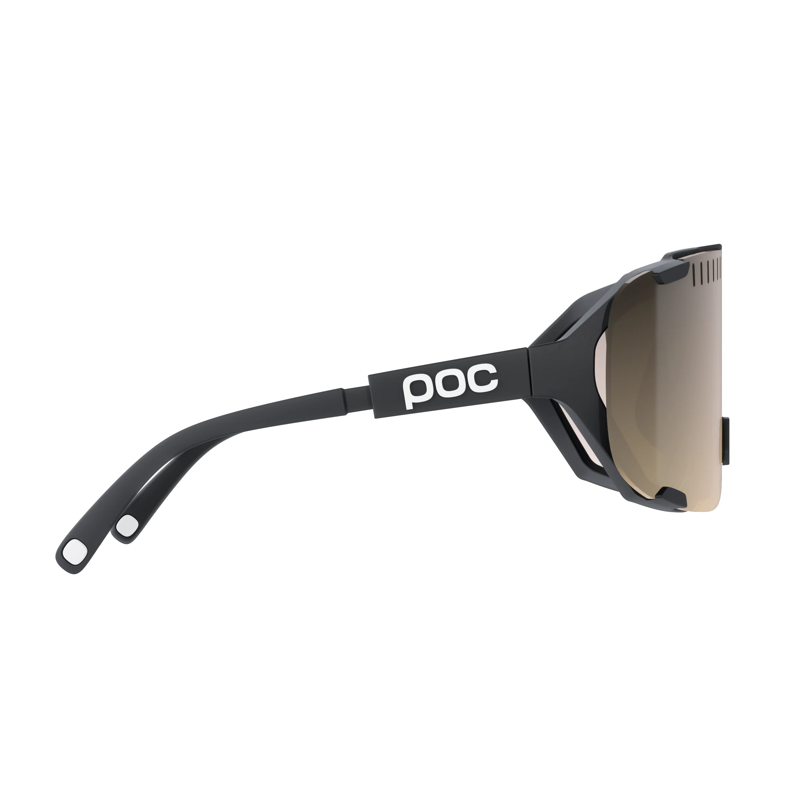 Lunettes POC DEVOUR MID + Noir Verre Clarity Trail Partly Sunny Silver - Image 3