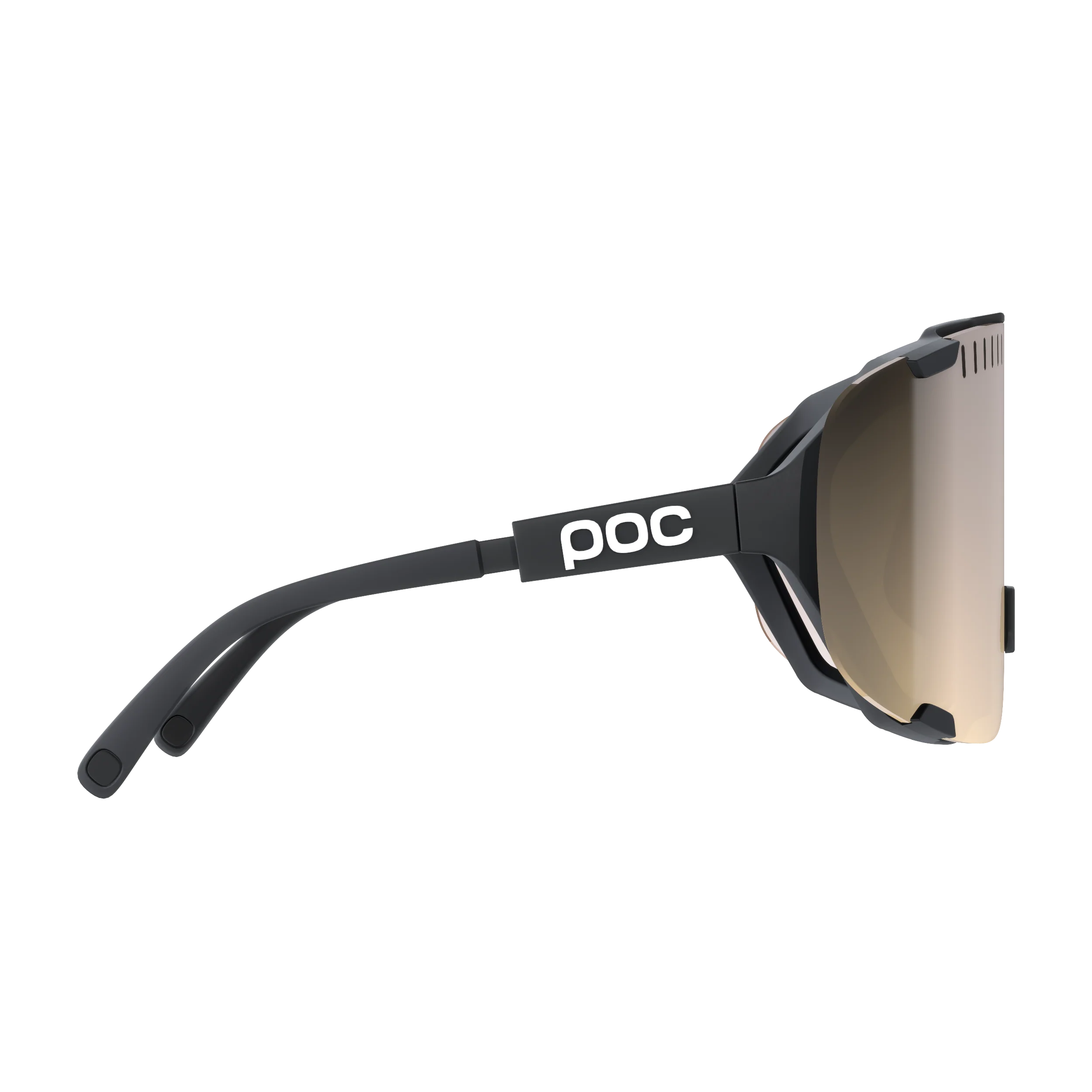 Lunettes POC DEVOUR + Noir Verre Clarity Trail Partly Sunny Silver - Image 3