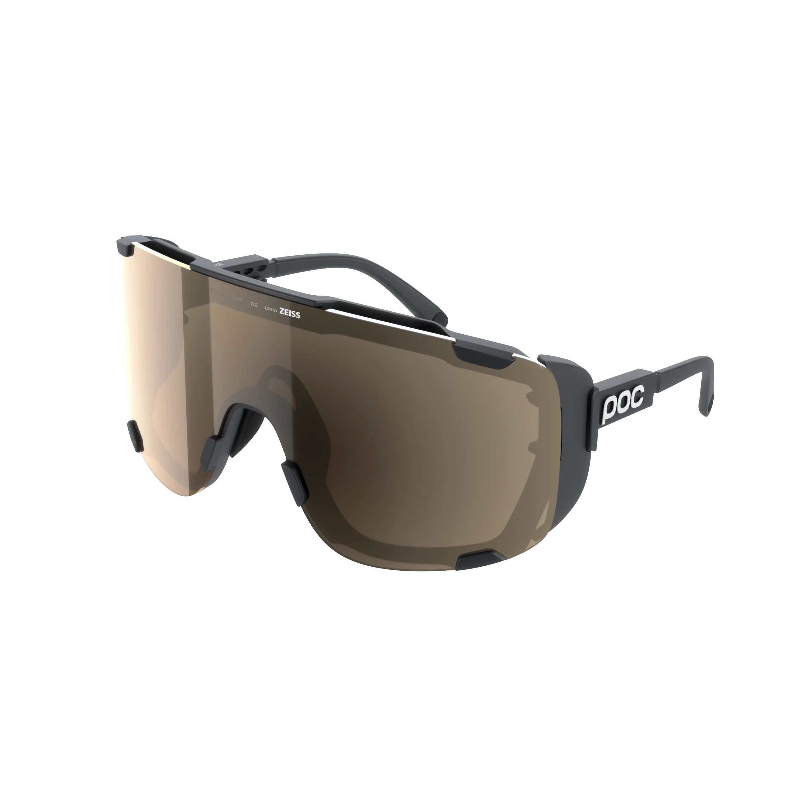 Lunettes POC DEVOUR ULTRA + Noir Verre Clarity Trail Partly Sunny Silver