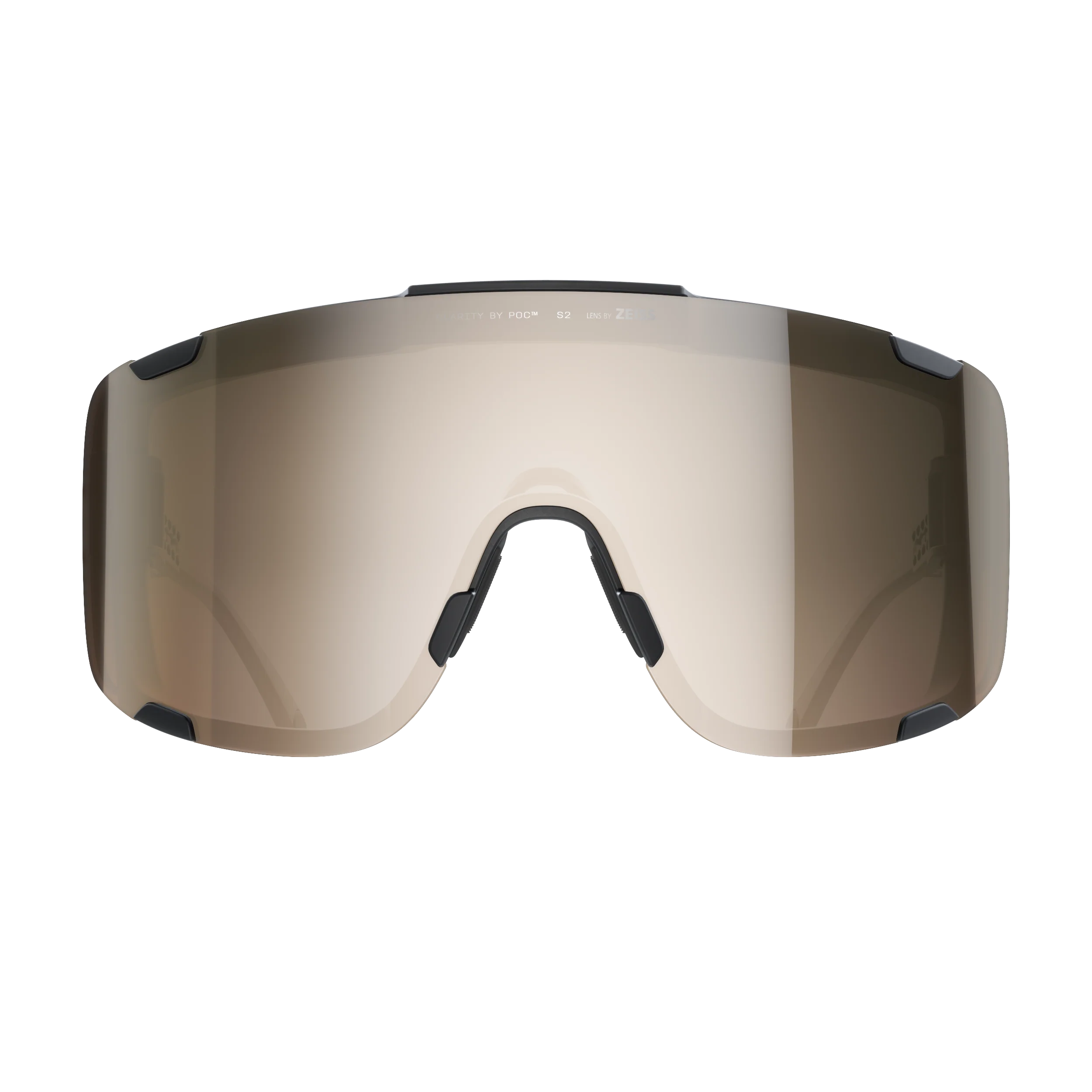 Lunettes POC DEVOUR ULTRA + Noir Verre Clarity Trail Partly Sunny Silver - Image 2