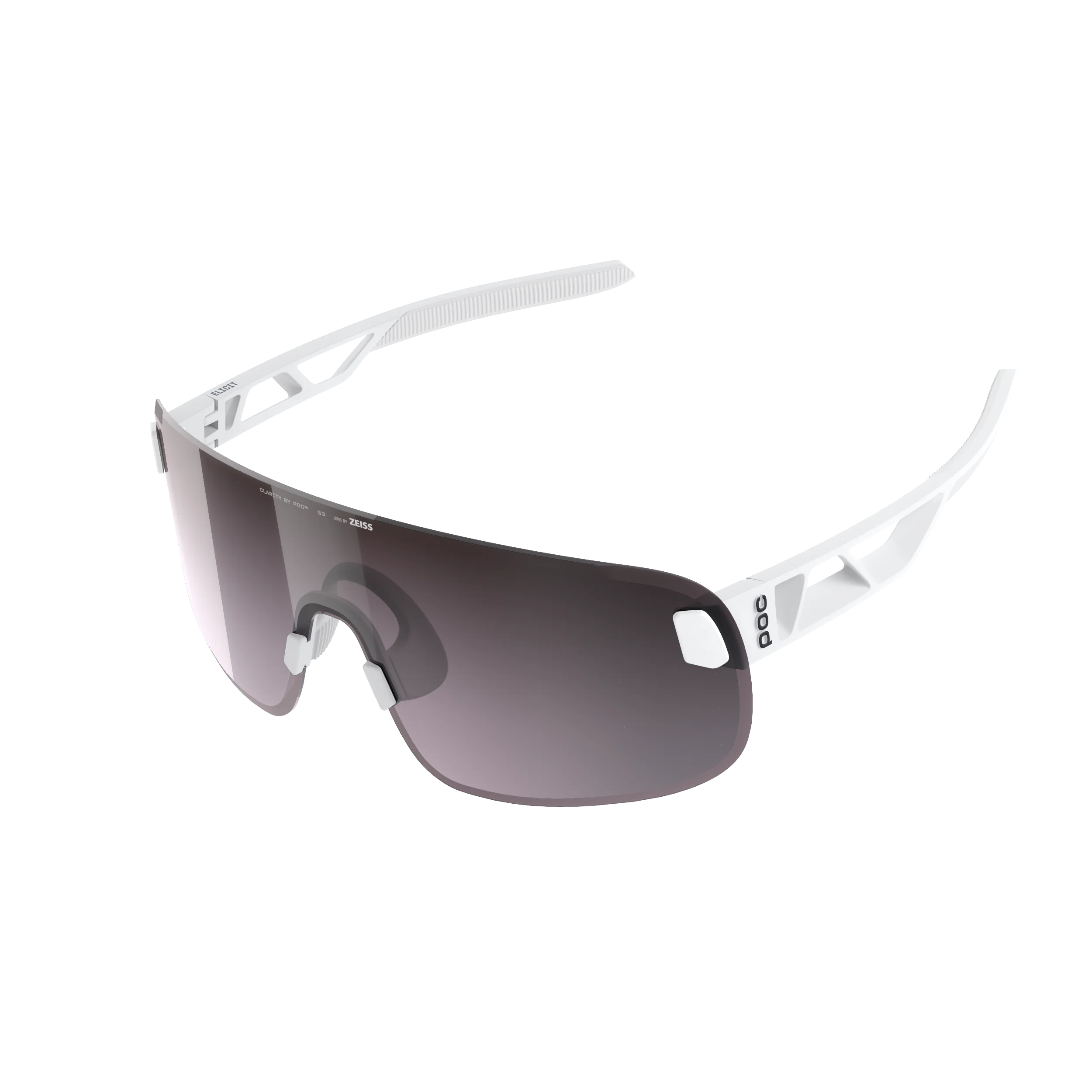 Lunettes POC ELICIT + Blanc Verre Clarity Road Sunny Silver