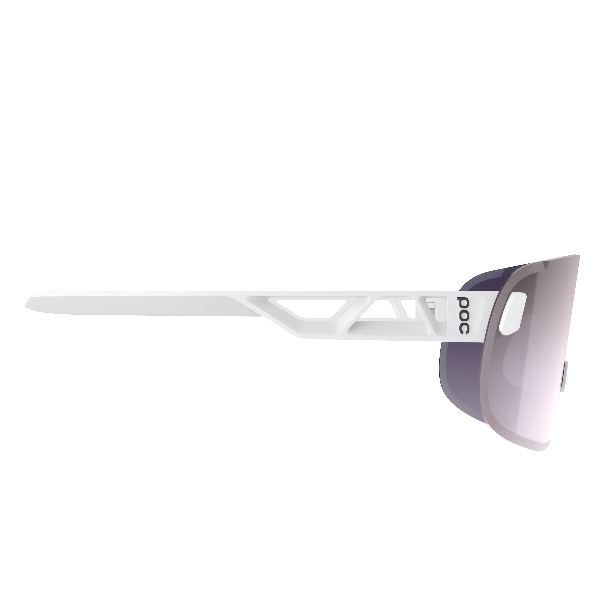 Lunettes POC ELICIT + Blanc Verre Clarity Road Sunny Silver - Image 3