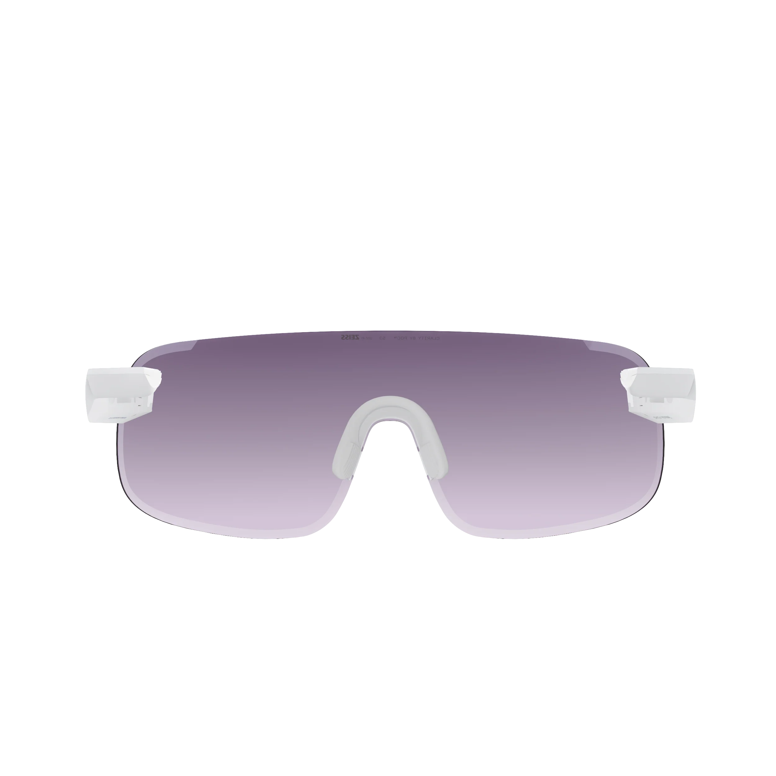 Lunettes POC ELICIT + Blanc Verre Clarity Road Sunny Silver - Image 4