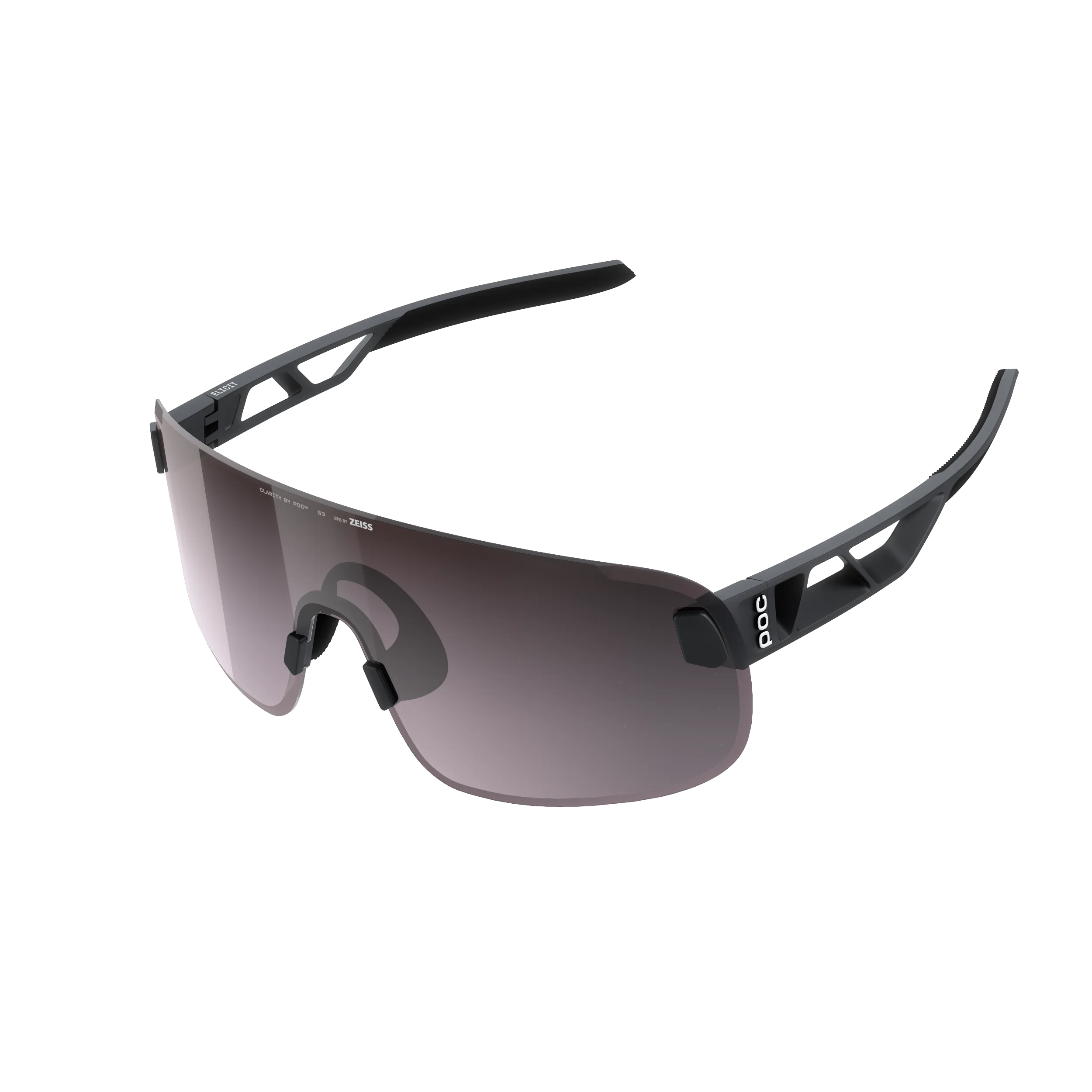 Lunettes POC ELICIT Noir Verre Clarity Road Sunny Silver