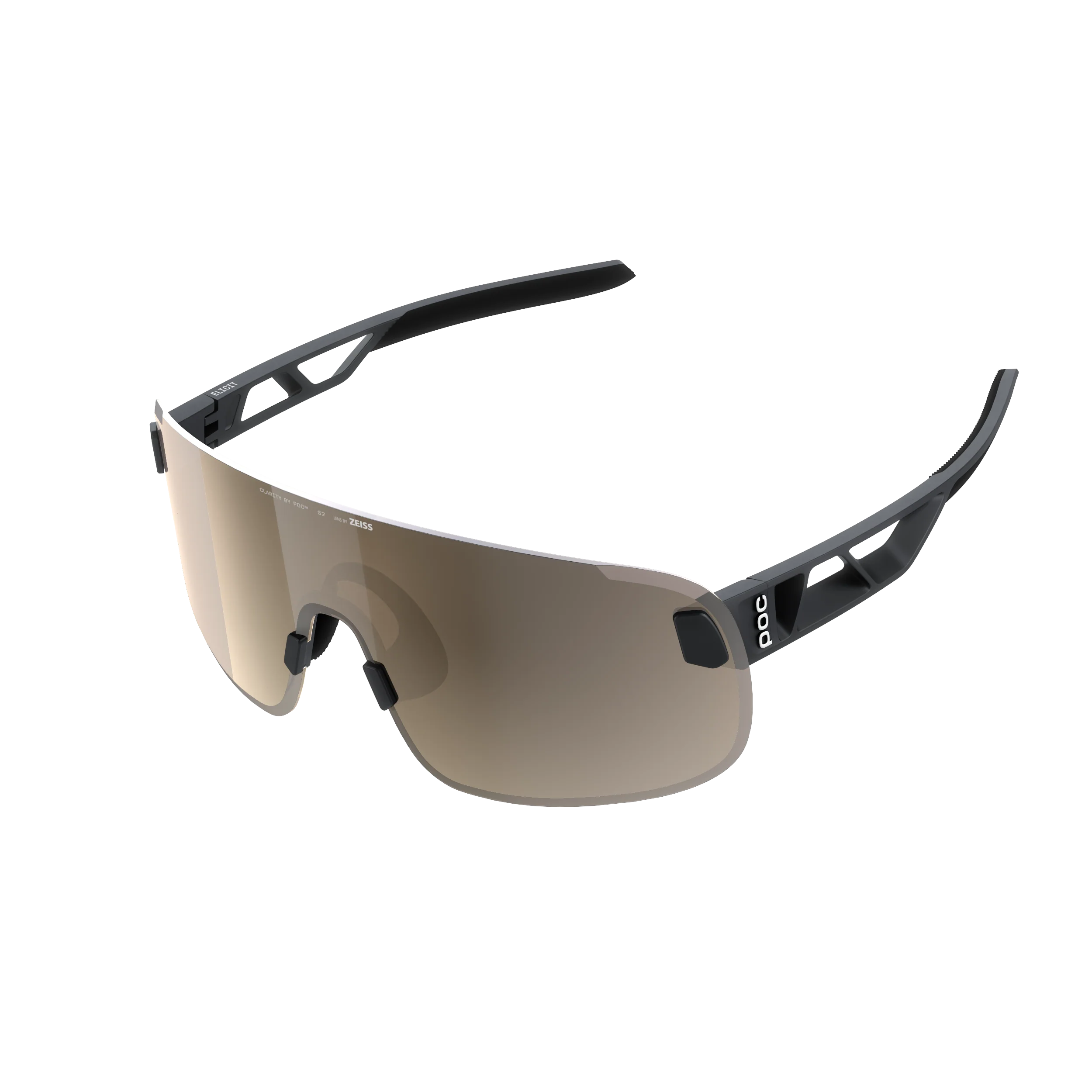 Lunettes POC ELICIT + Noir Verre Clarity Trail Partly Sunny Silver