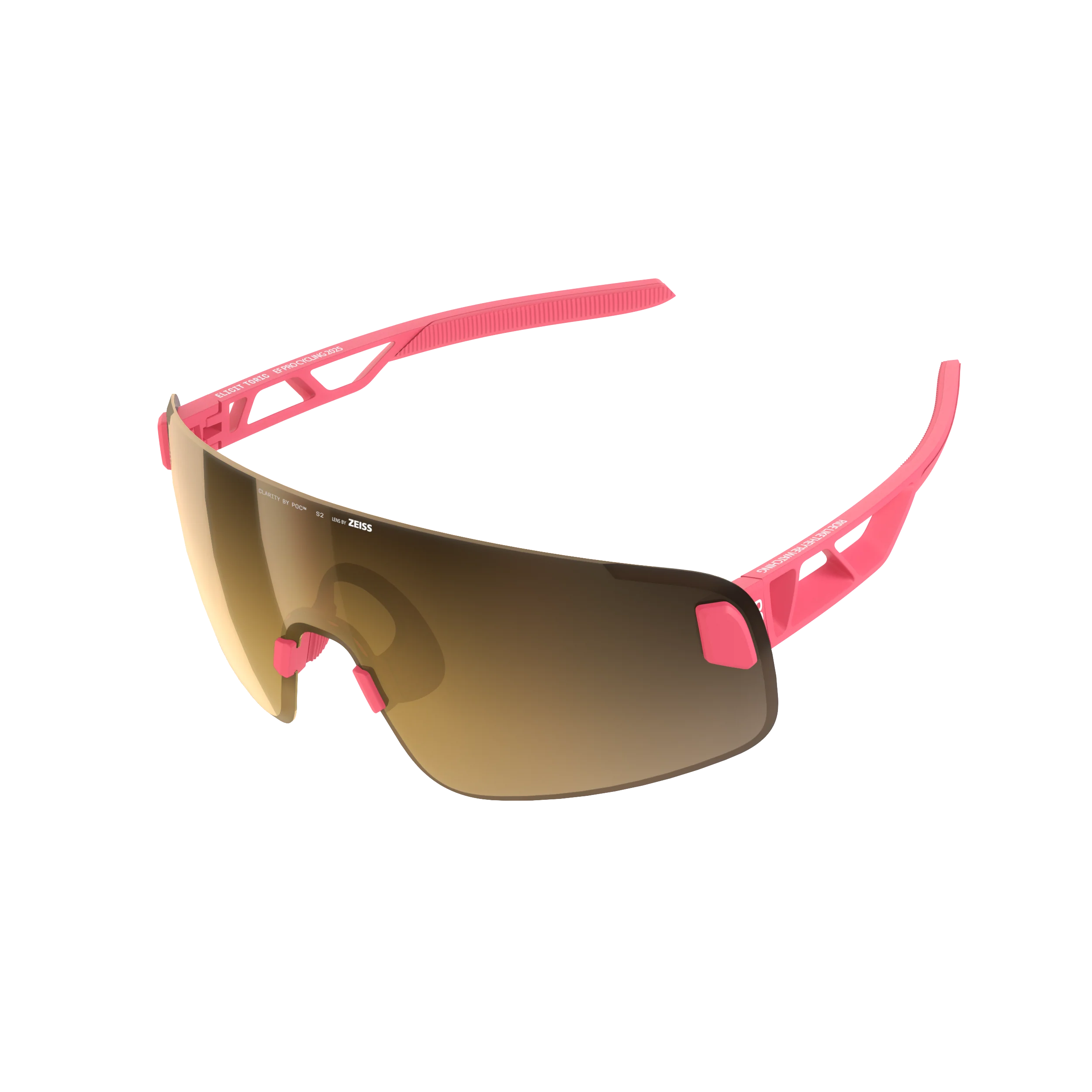 Lunettes POC ELICIT TORIC EF PRO TEAM Rose Verre Clarity Road Partly Sunny Gold - Édition Limitée