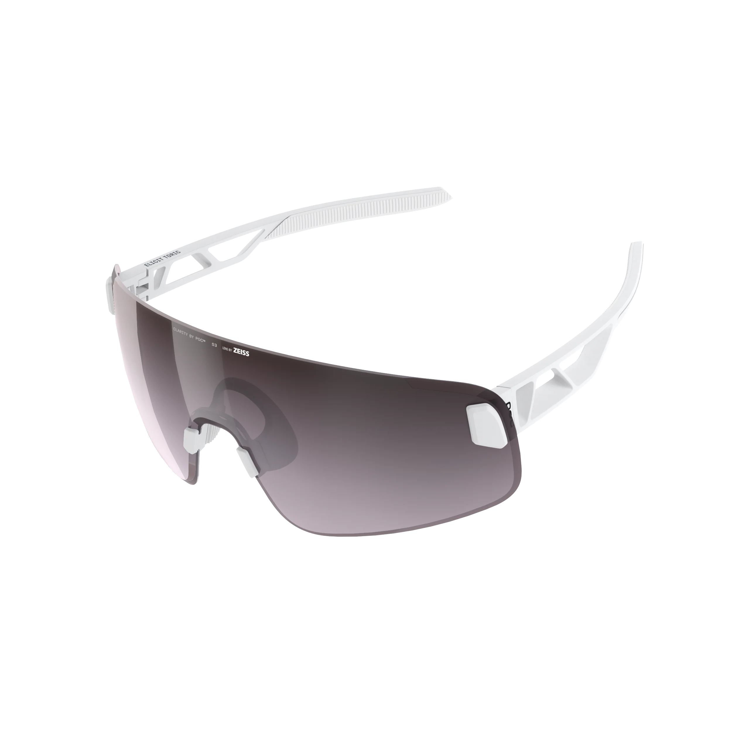 Lunettes POC ELICIT TORIC + Blanc Verre Clarity Road Sunny Silver