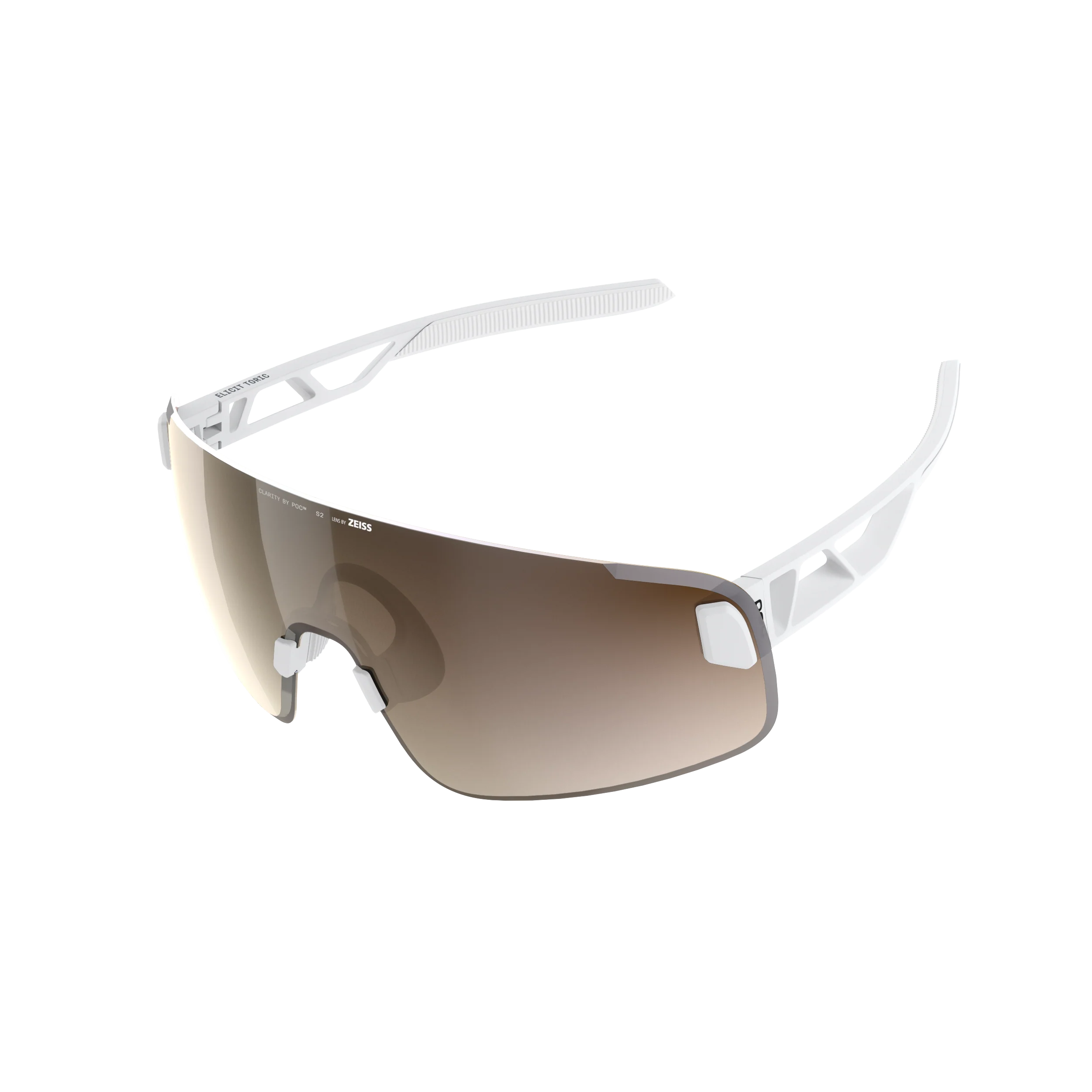 Lunettes POC ELICIT TORIC + Blanc Verre Clarity Trail Partly Sunny Silver