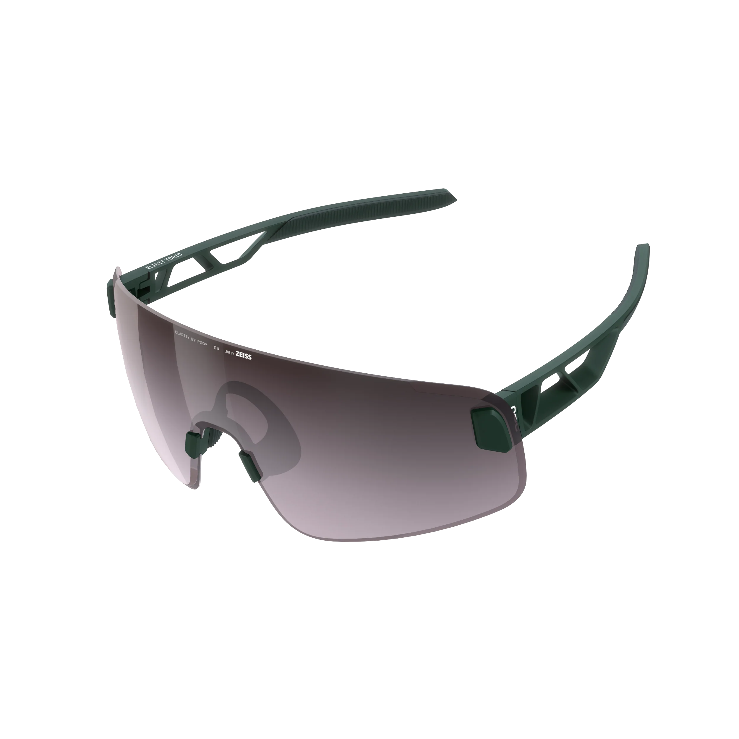 Lunettes POC ELICIT TORIC Kaki Verre Clarity Road Sunny Silver