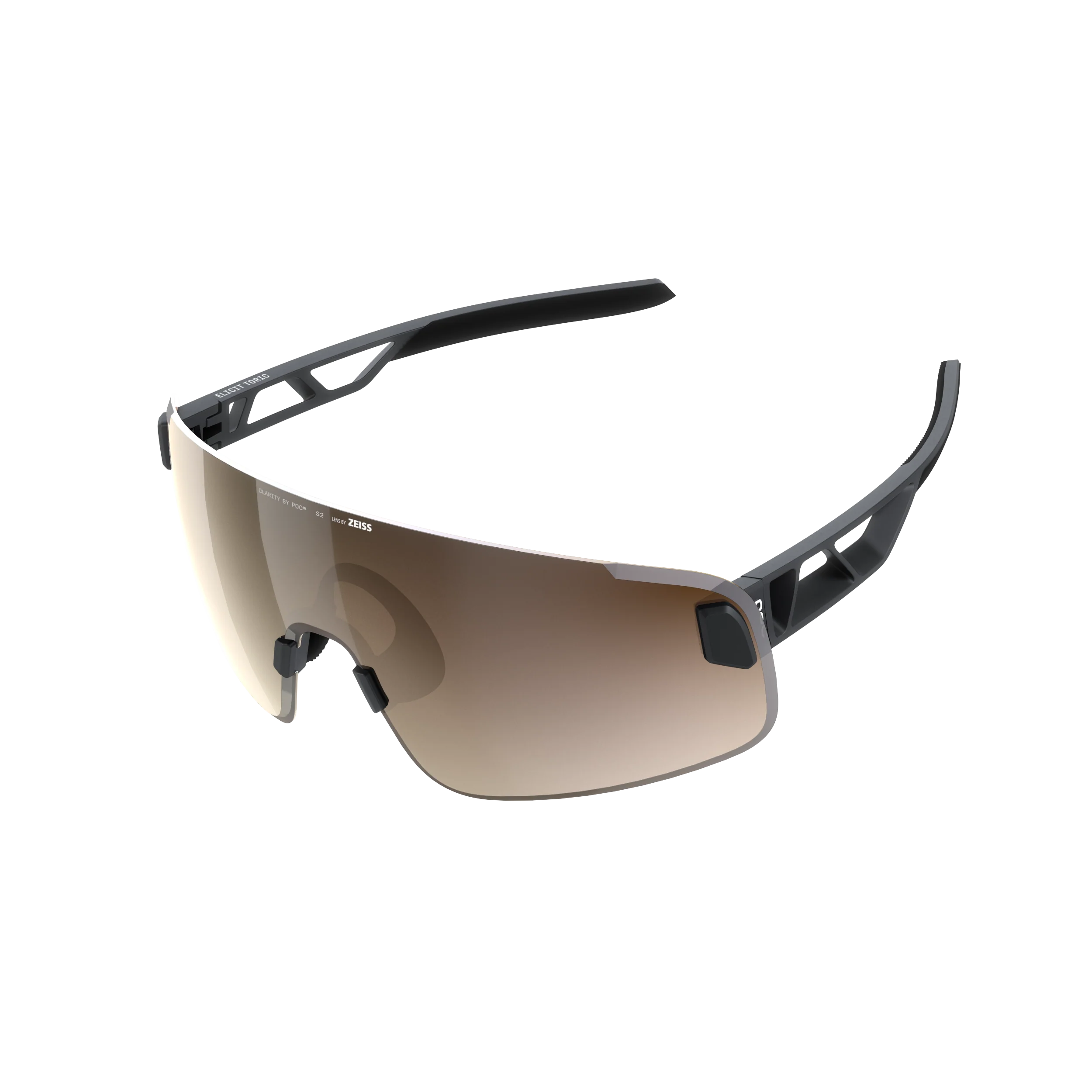 Lunettes POC ELICIT TORIC + Noir Verre Clarity Trail Partly Sunny Silver