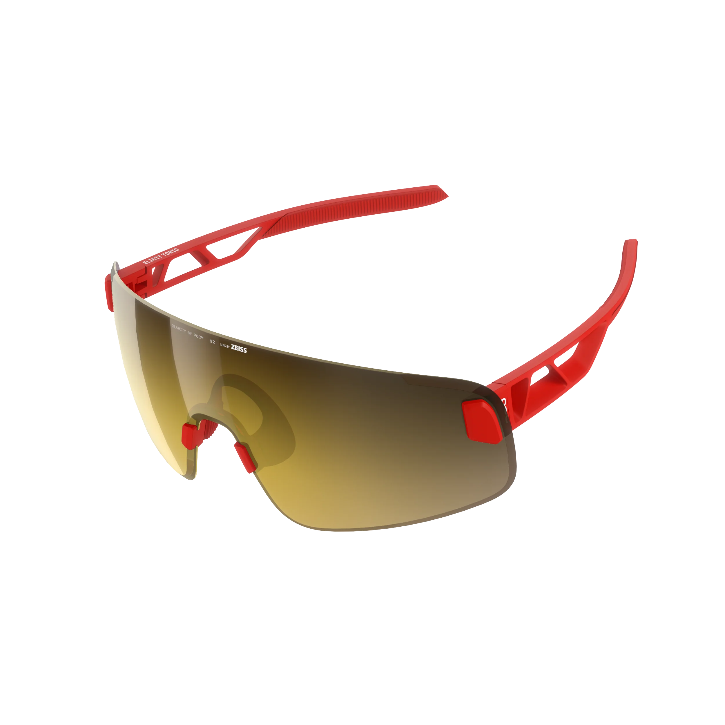 Lunettes POC ELICIT TORIC Rouge Verre Clarity Road Partly Sunny Gold