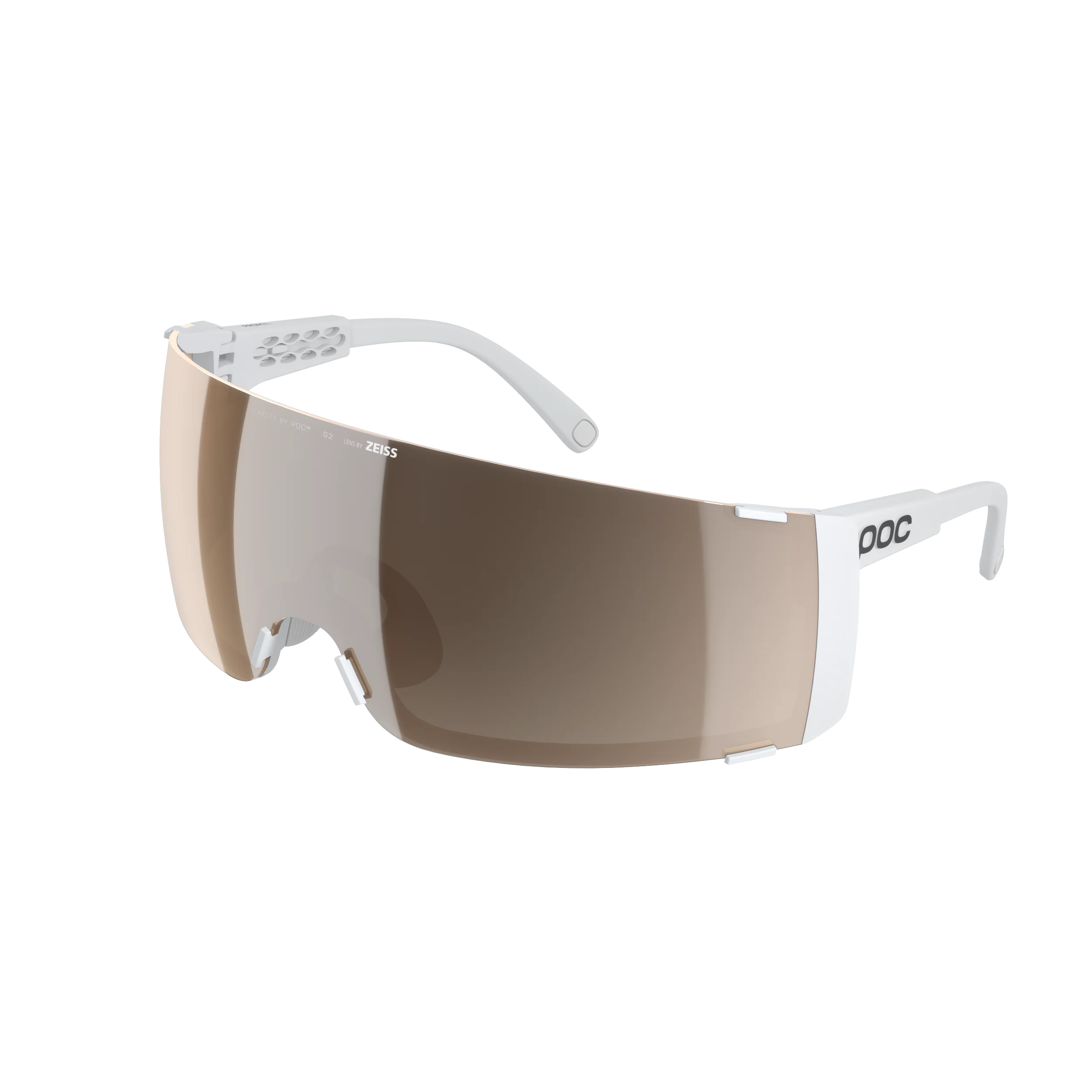 Lunettes POC PROPEL Blanc Verre Clarity Trail Partly Sunny Silver