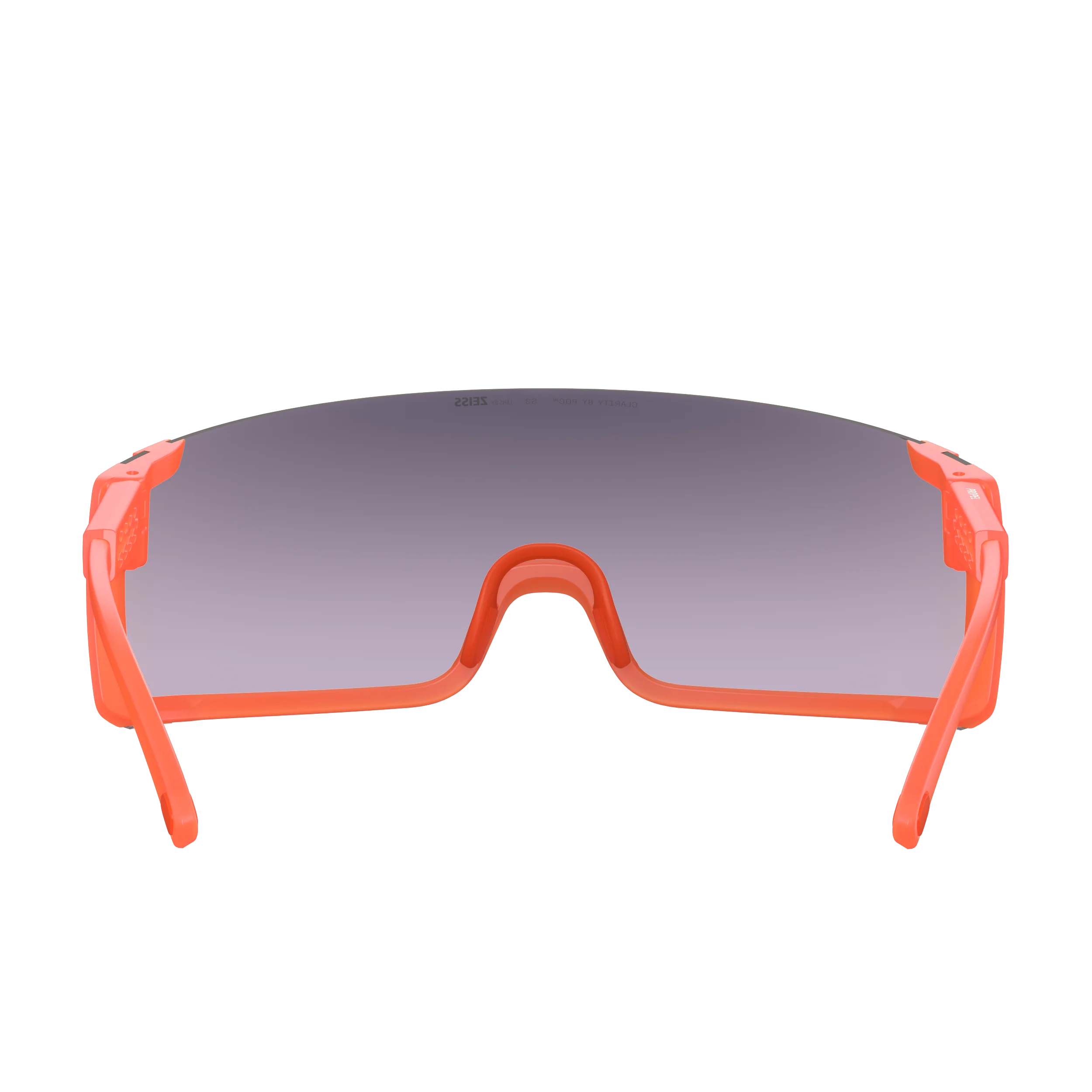 Lunettes POC PROPEL Fluorescent Orange Translucide Verre Clarity Road Sunny Gold - Image 4