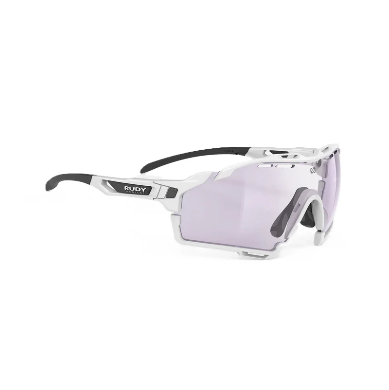Lunettes RUDY PROJECT CUTLINE Blanc Verres IMPACTX™ Photochromique Laser Purple