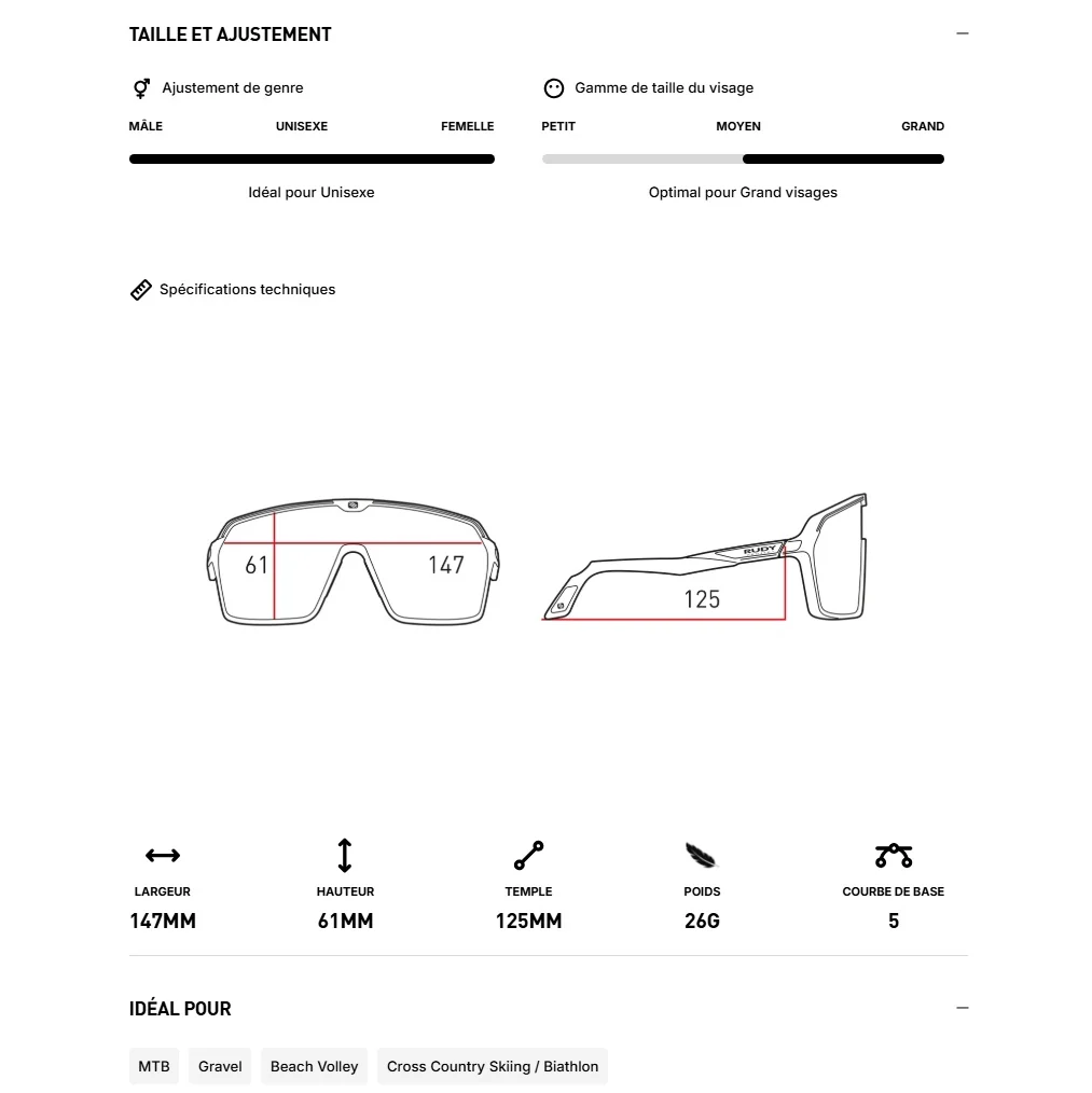 Lunettes RUDY PROJECT SPINSHIELD Crystal Ash Verres RP Optics Multilaser Sunset - Image 7