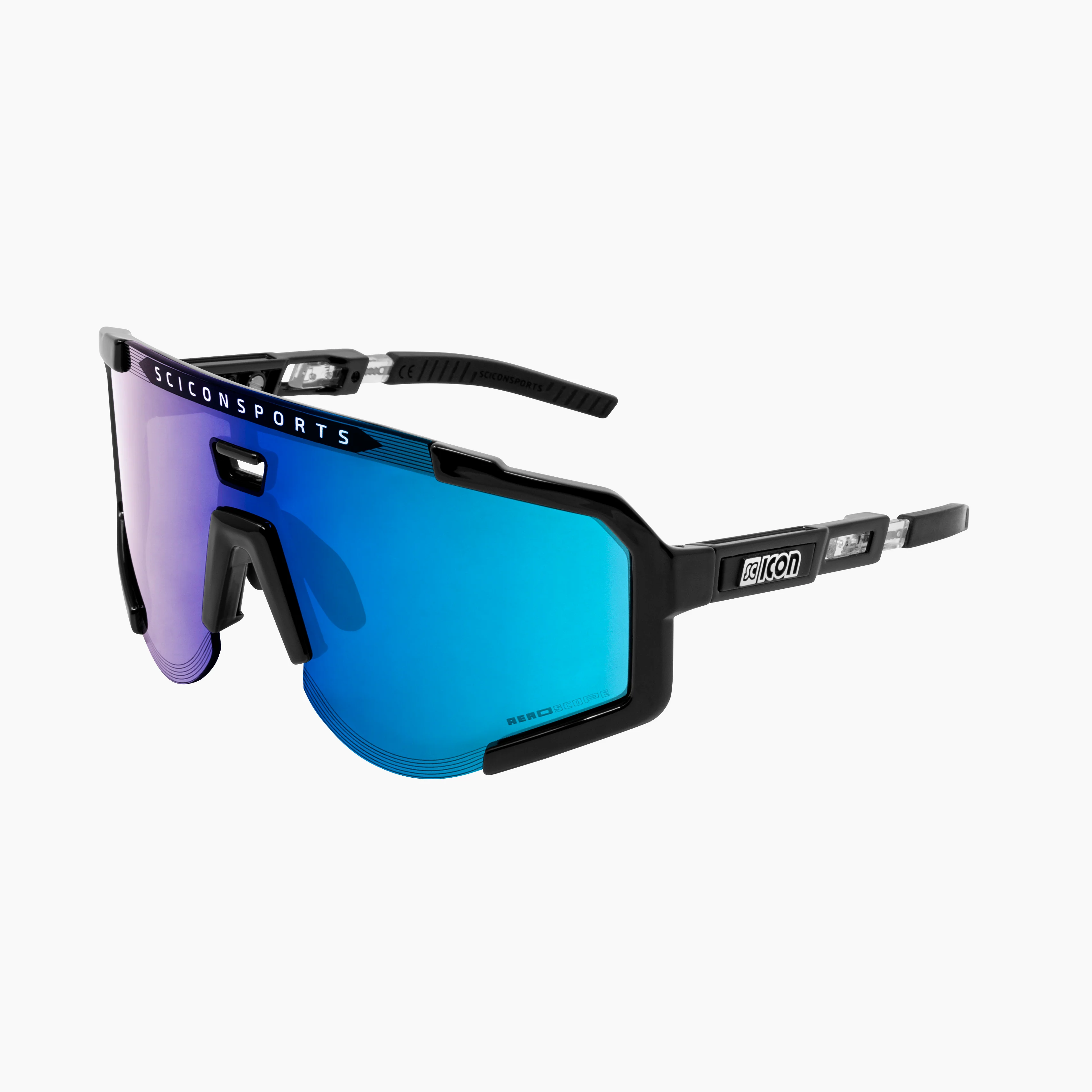 Lunettes SCICON AEROSCOPE Noir Multimirror Bleu