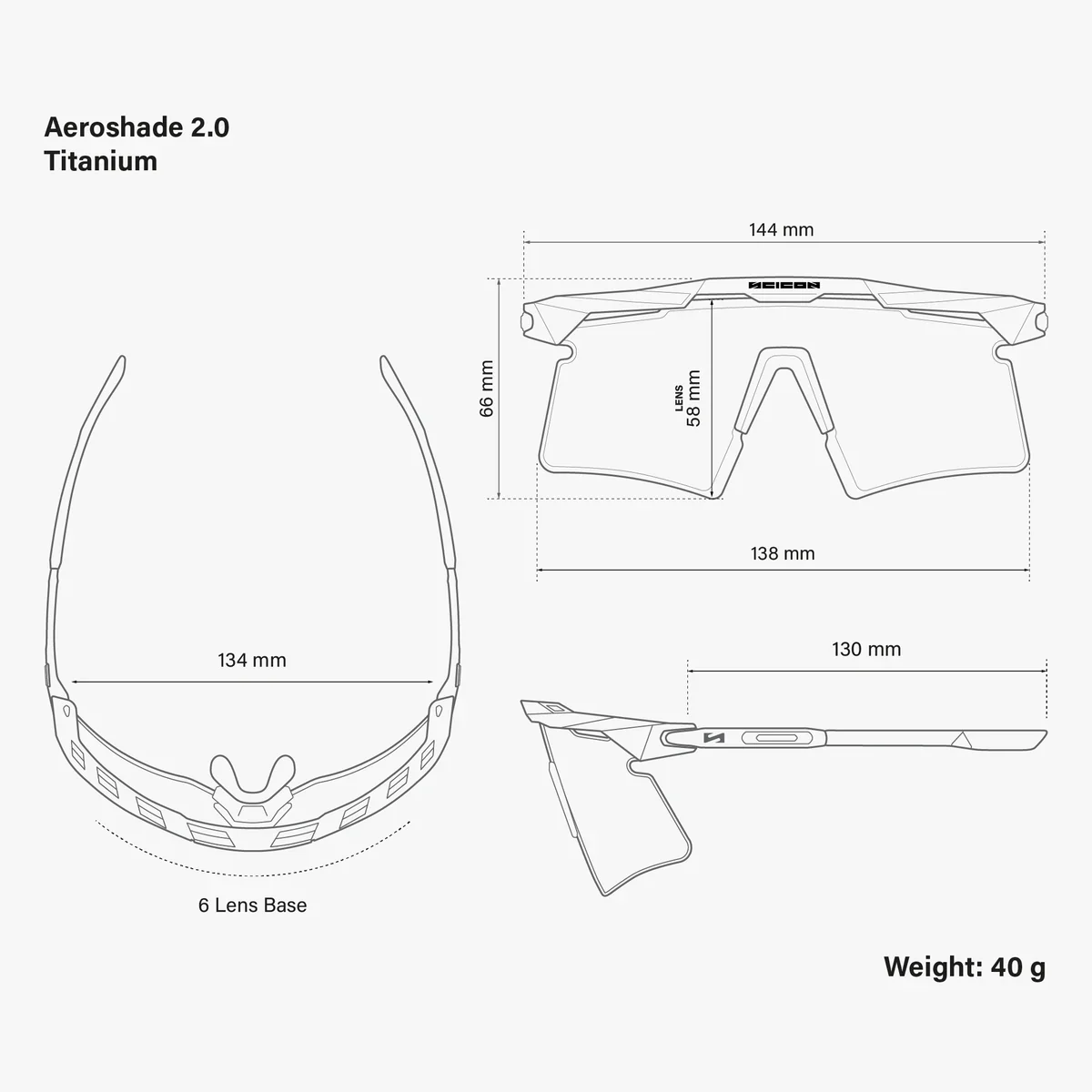 Lunettes SCICON AEROSHADE 2.0 TITANIUM Blanc Metal Verre Multimirror Blue Green + Pink - Image 8