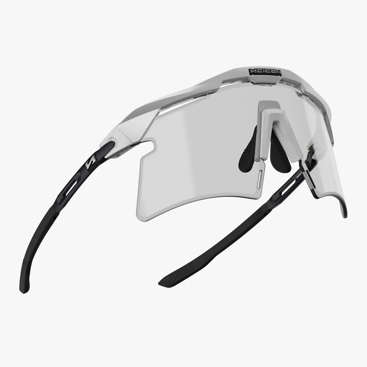 Lunettes SCICON AEROSHADE 2.0 TITANIUM Blanc Metal Verre Photochromique Grey - Image 4