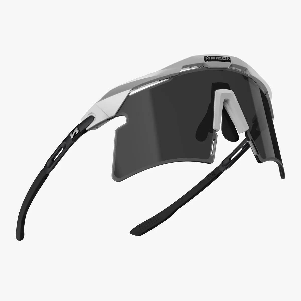 Lunettes SCICON AEROSHADE 2.0 TITANIUM Blanc Metal Verre Smoke Black + Pink - Image 5