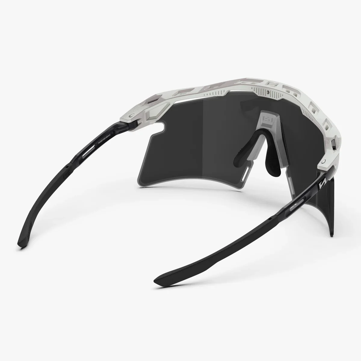 Lunettes SCICON AEROSHADE 2.0 TITANIUM Blanc Metal Verre Smoke Black + Pink - Image 6