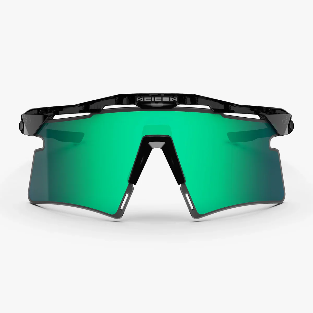 Lunettes SCICON AEROSHADE 2.0 TITANIUM Noir Crystal Gloss Verre Multimirror Blue Green + Pink - Image 3