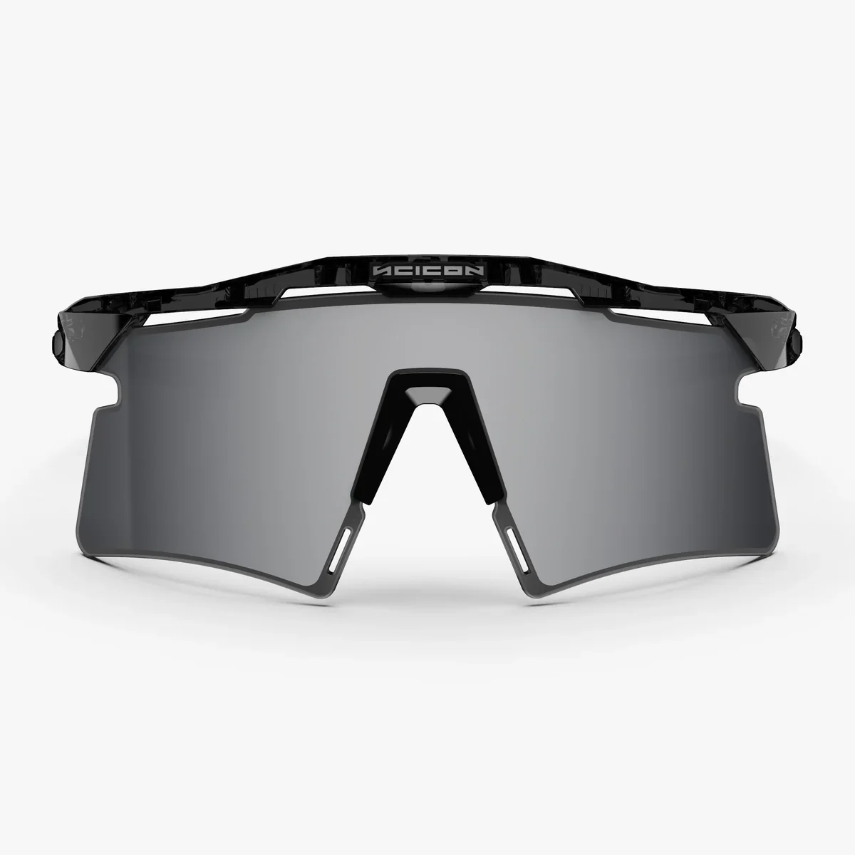 Lunettes SCICON AEROSHADE 2.0 TITANIUM Noir Crystal Gloss Verre Multimirror Silver + Pink - Image 2