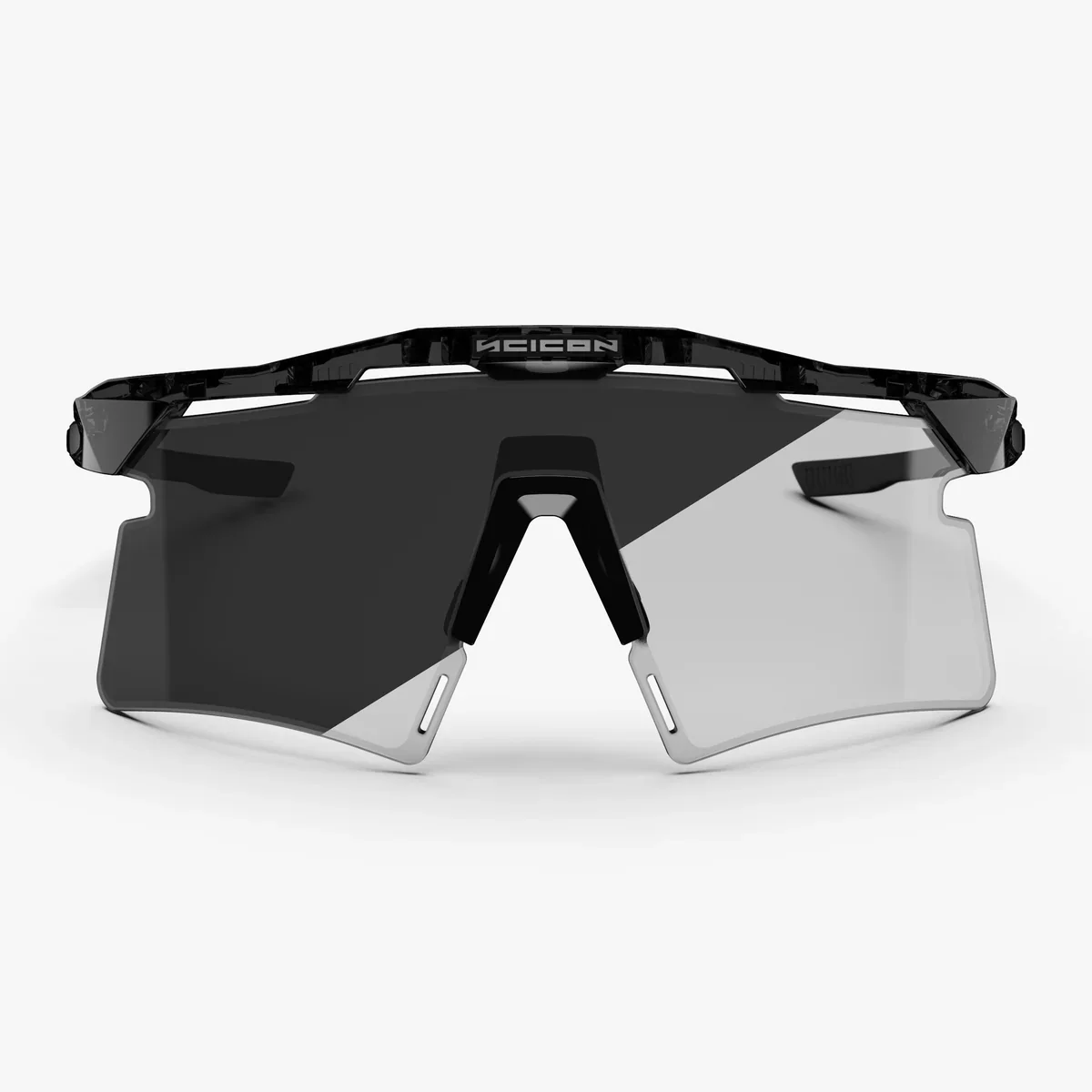 Lunettes SCICON AEROSHADE 2.0 TITANIUM Noir Crystal Gloss Verre Photochromique Grey - Image 2