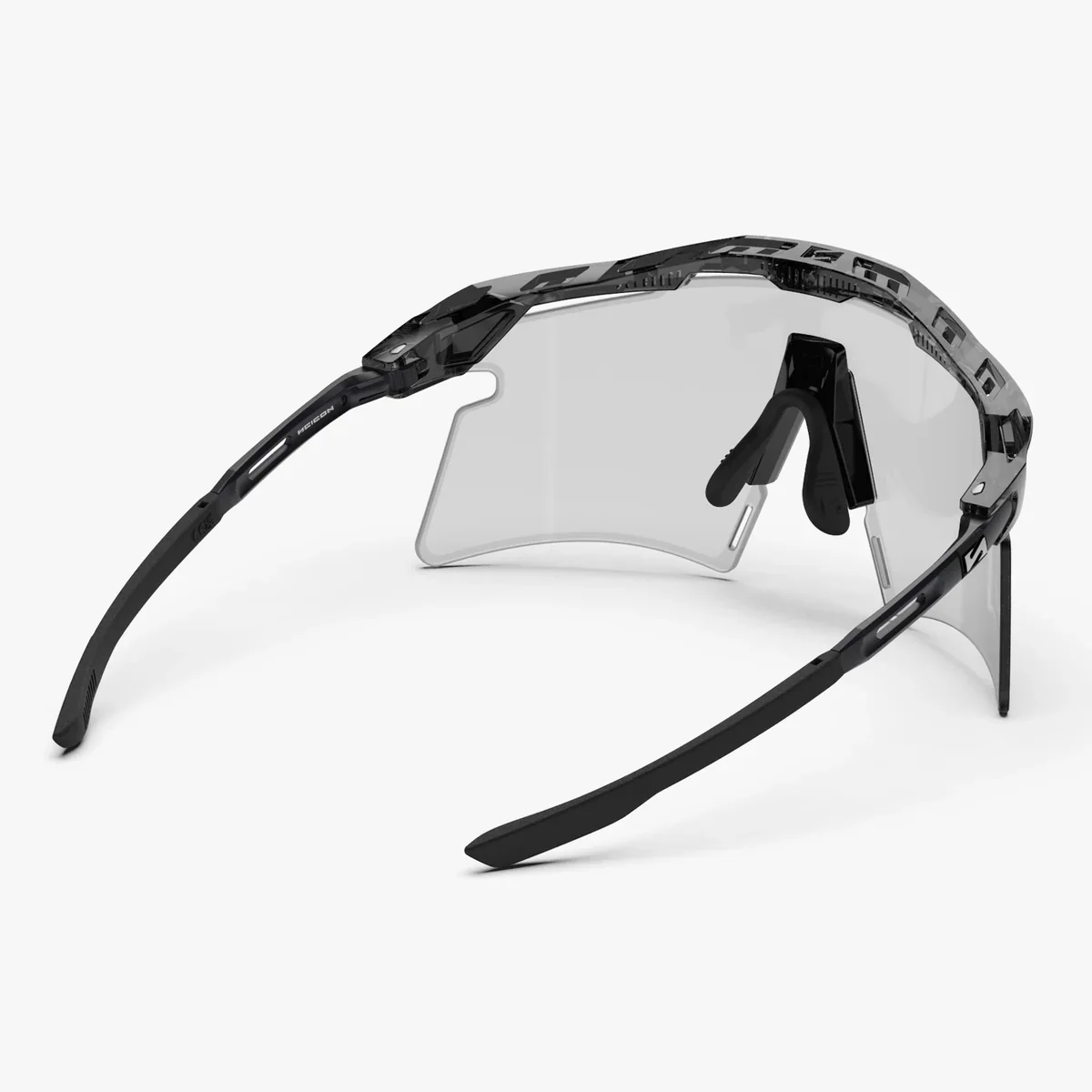 Lunettes SCICON AEROSHADE 2.0 TITANIUM Noir Crystal Gloss Verre Photochromique Grey - Image 5