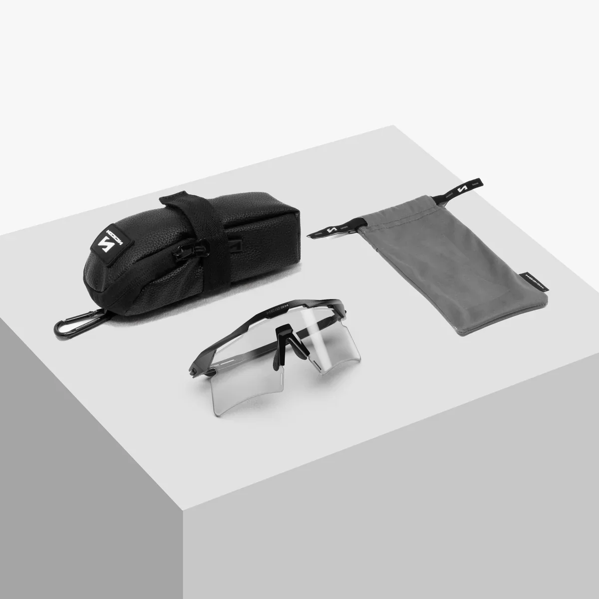 Lunettes SCICON AEROSHADE 2.0 TITANIUM Noir Crystal Gloss Verre Photochromique Grey - Image 6