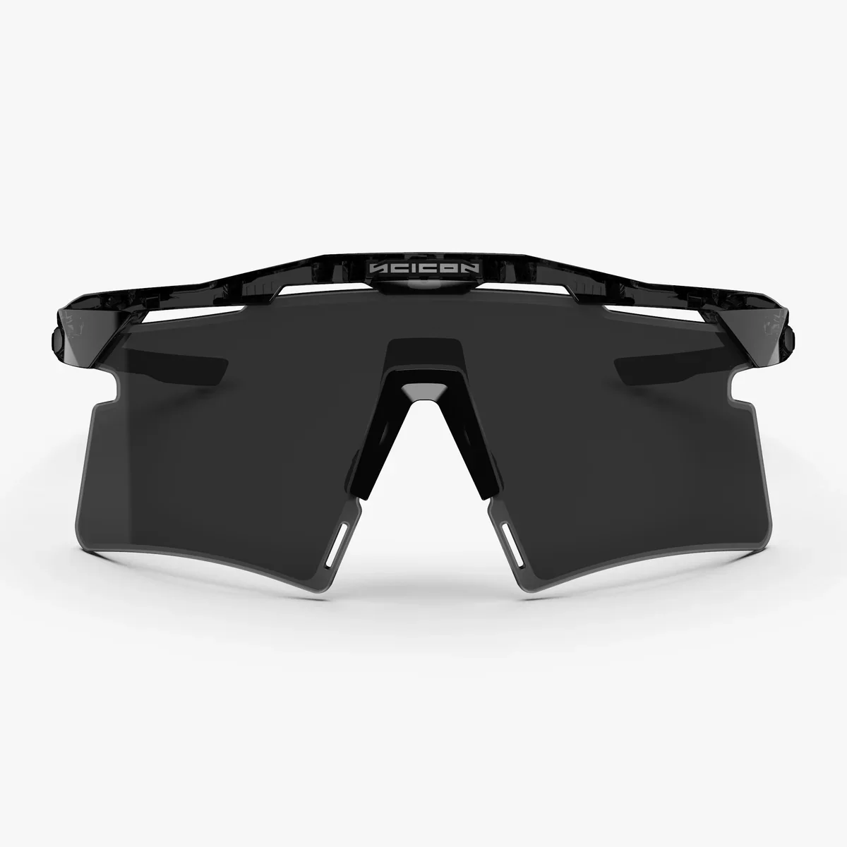 Lunettes SCICON AEROSHADE 2.0 TITANIUM Noir Crystal Gloss Verre Smoke Black + Pink - Image 2