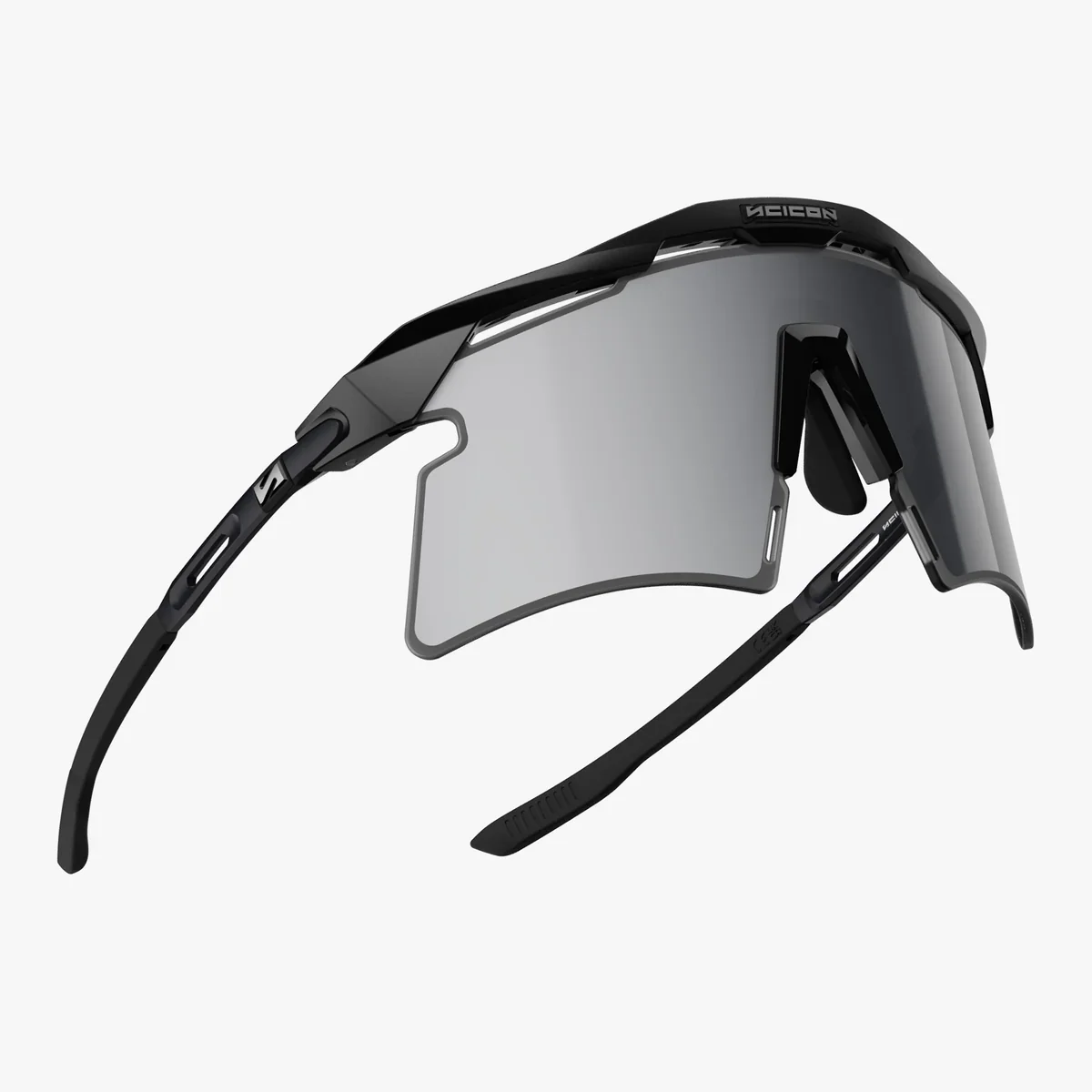 Lunettes SCICON AEROSHADE 2.0 TITANIUM Noir Matt Verre Multimirror Silver + Pink - Image 4