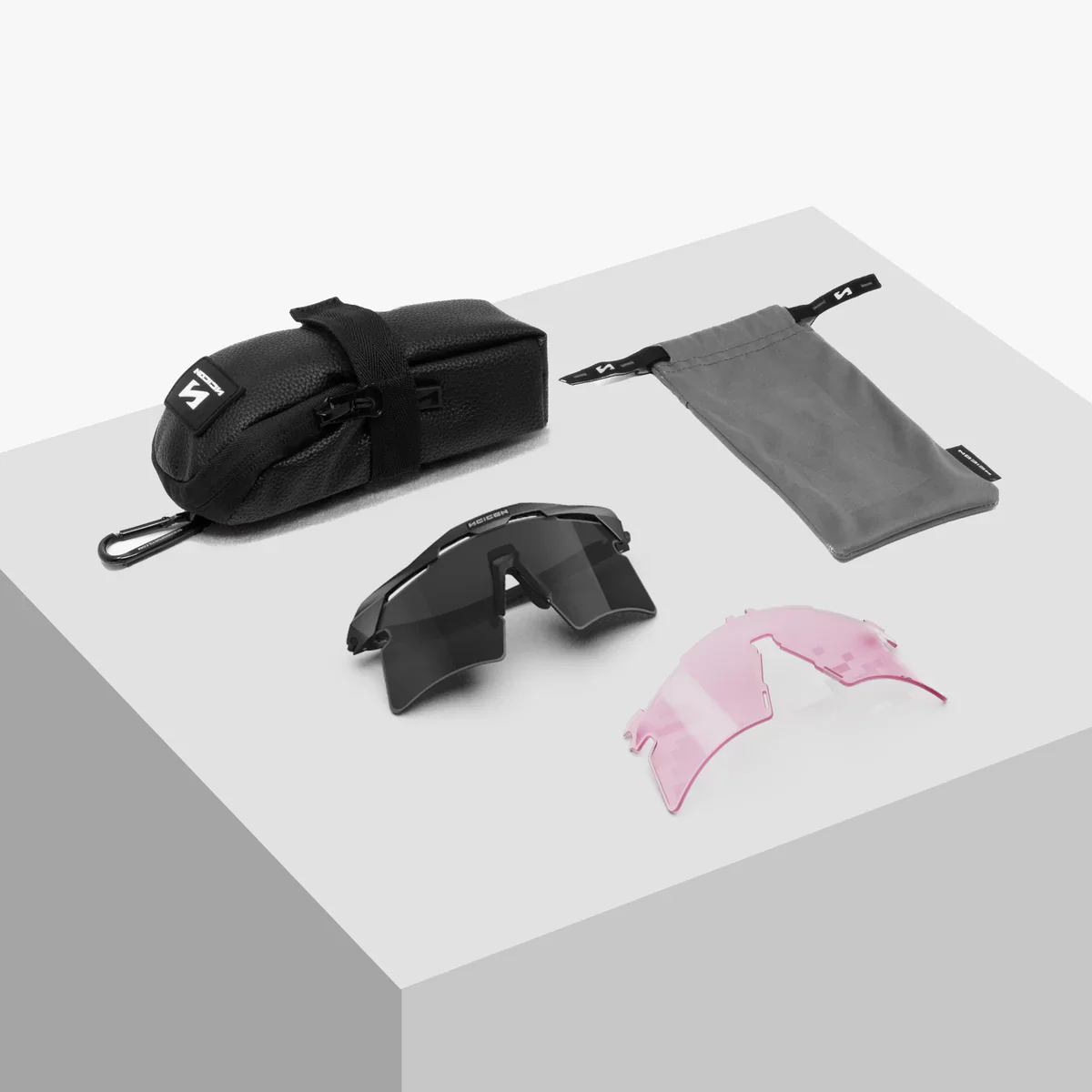Lunettes SCICON AEROSHADE 2.0 TITANIUM Noir Matt Verre Multimirror Silver + Pink - Image 6