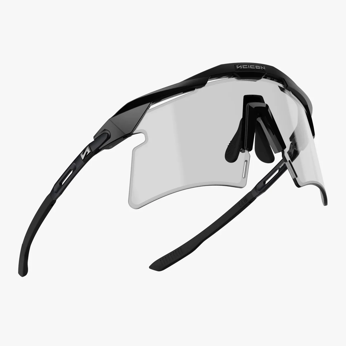 Lunettes SCICON AEROSHADE 2.0 TITANIUM Noir Matt Verre Photochromique Grey - Image 4