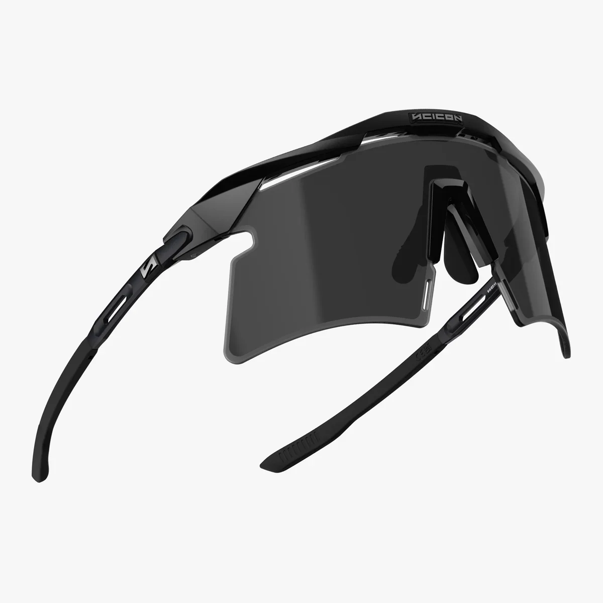 Lunettes SCICON AEROSHADE 2.0 TITANIUM Noir Matt Verre Smoke Black + Pink - Image 5