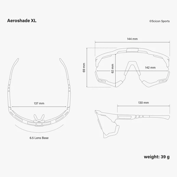 Lunettes SCICON AEROSHADE XL Noir Photochromique Iridium - Image 4