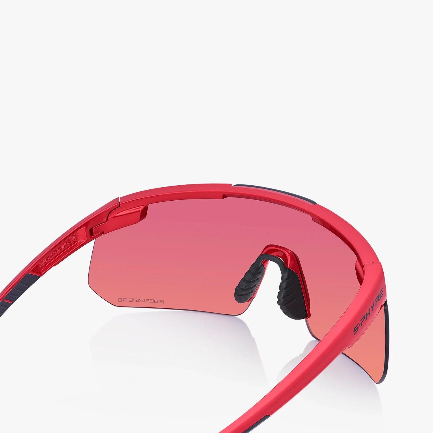 Lunettes SHIMANO S-PHYRE CE-SPHR2 Rouge Métalisé Verre Ridescape Road - Image 4