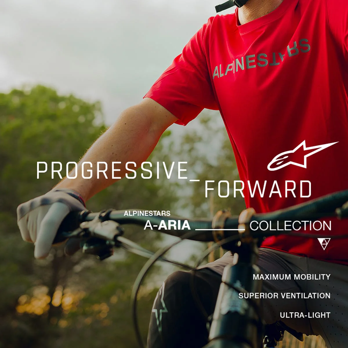Maillot ALPINESTARS A-ARIA SWITCH Manches Courtes Rouge Fluo - Image 3