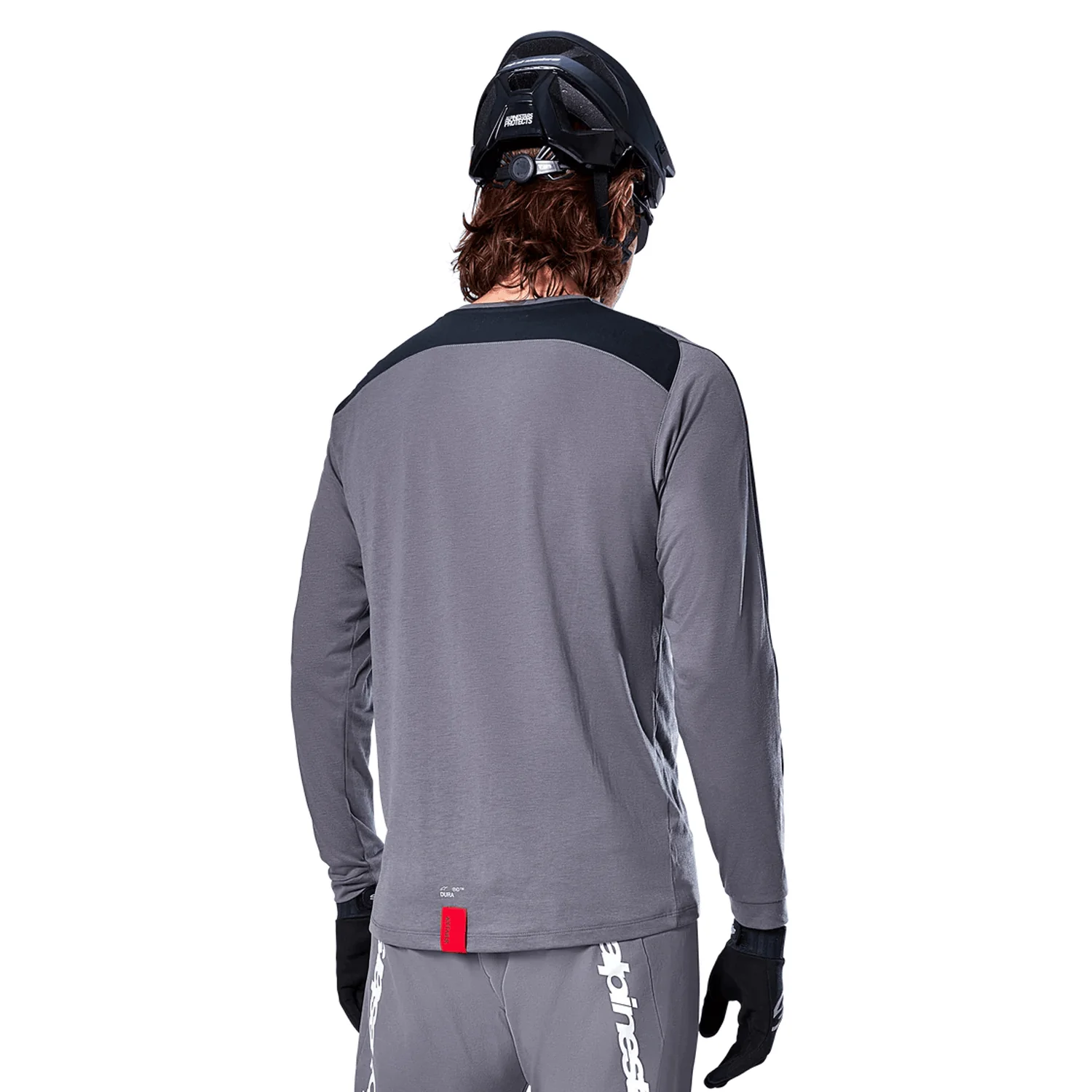 Maillot ALPINESTARS A-DURA DRI ASTAR Manches Longues Gris foncé - Image 3