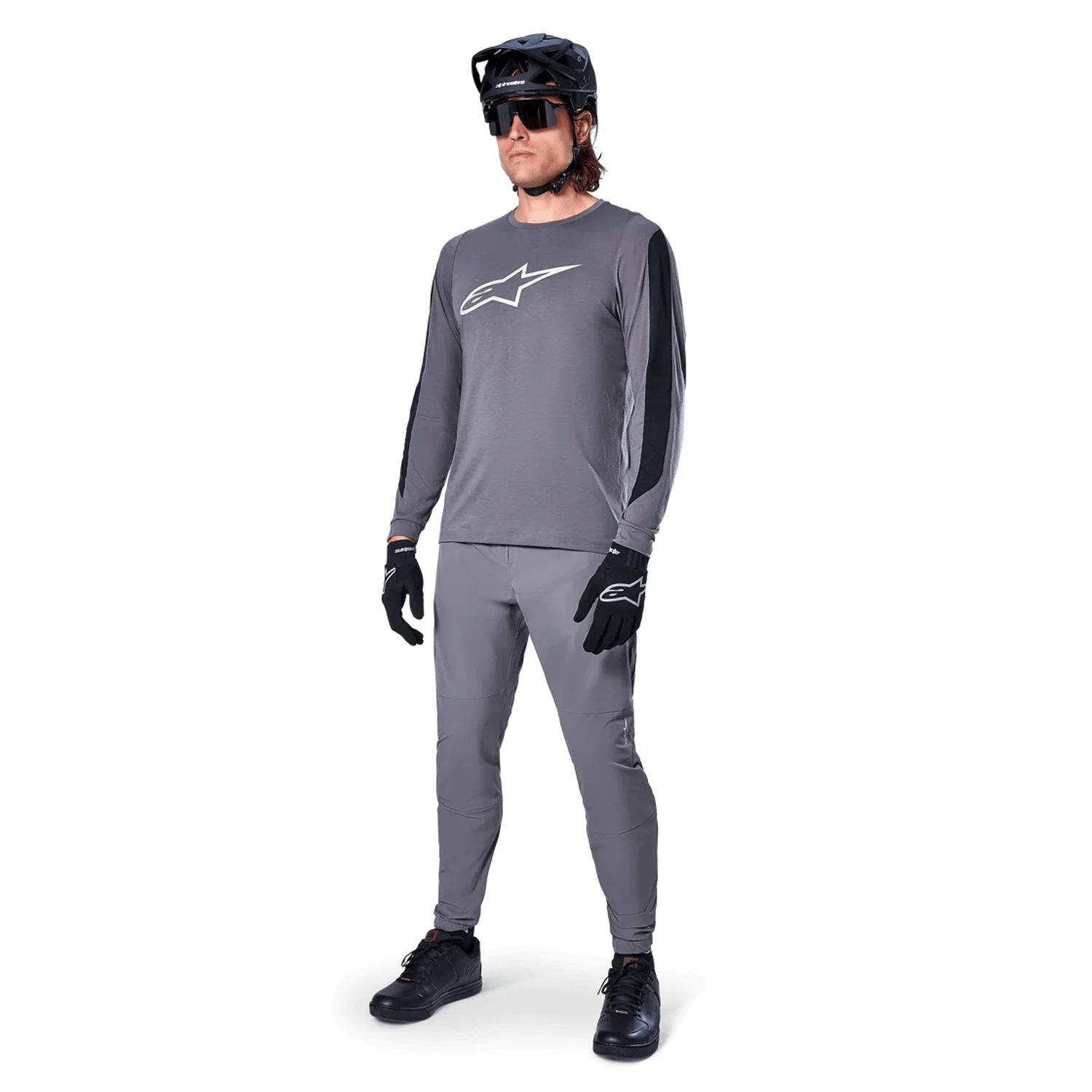 Maillot ALPINESTARS A-DURA DRI ASTAR Manches Longues Gris foncé - Image 5