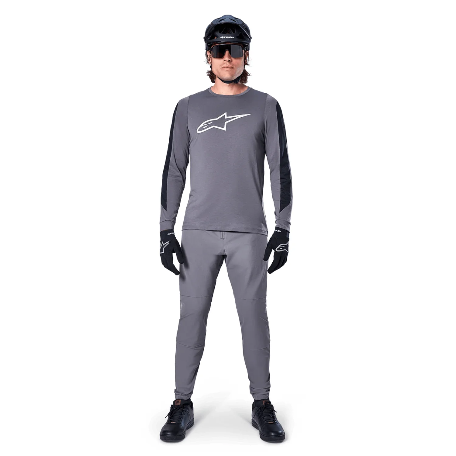 Maillot ALPINESTARS A-DURA DRI ASTAR Manches Longues Gris foncé - Image 6