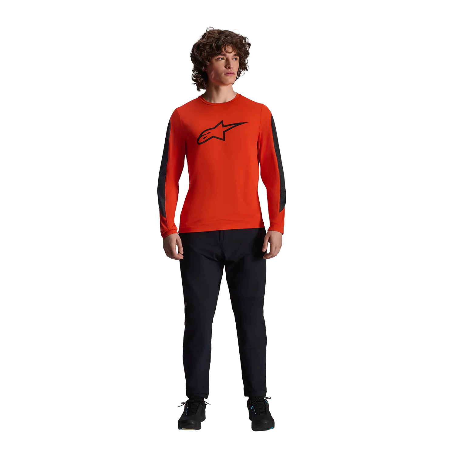 Maillot ALPINESTARS A-DURA INSET ASTAR Manches Longues Orange - Image 2