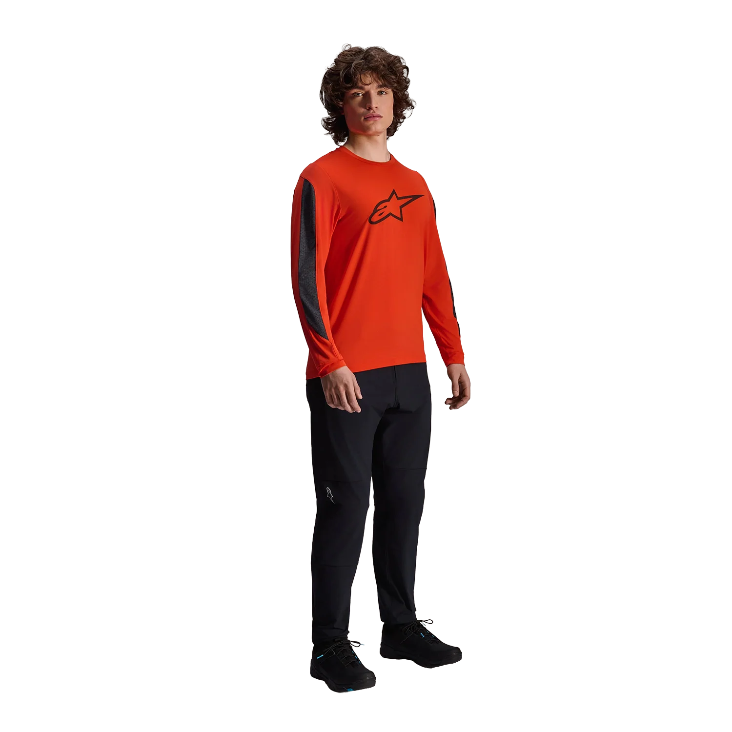 Maillot ALPINESTARS A-DURA INSET ASTAR Manches Longues Orange - Image 3