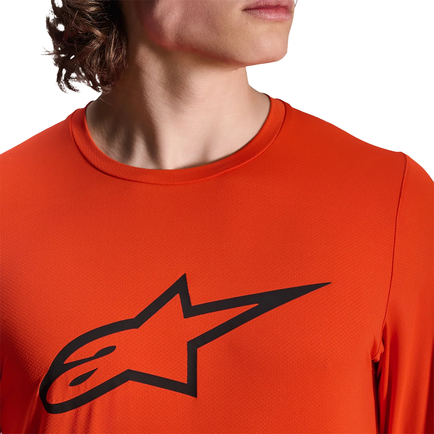 Maillot ALPINESTARS A-DURA INSET ASTAR Manches Longues Orange - Image 7